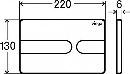 Комплект инсталляции для унитазов с креплением и клавишей смыва Viega Prevista Dry 792862 и подвесного унитаза Duravit Starck-3 2227090000 с крышкой сидением микролифт 0063890000 - duravit shop