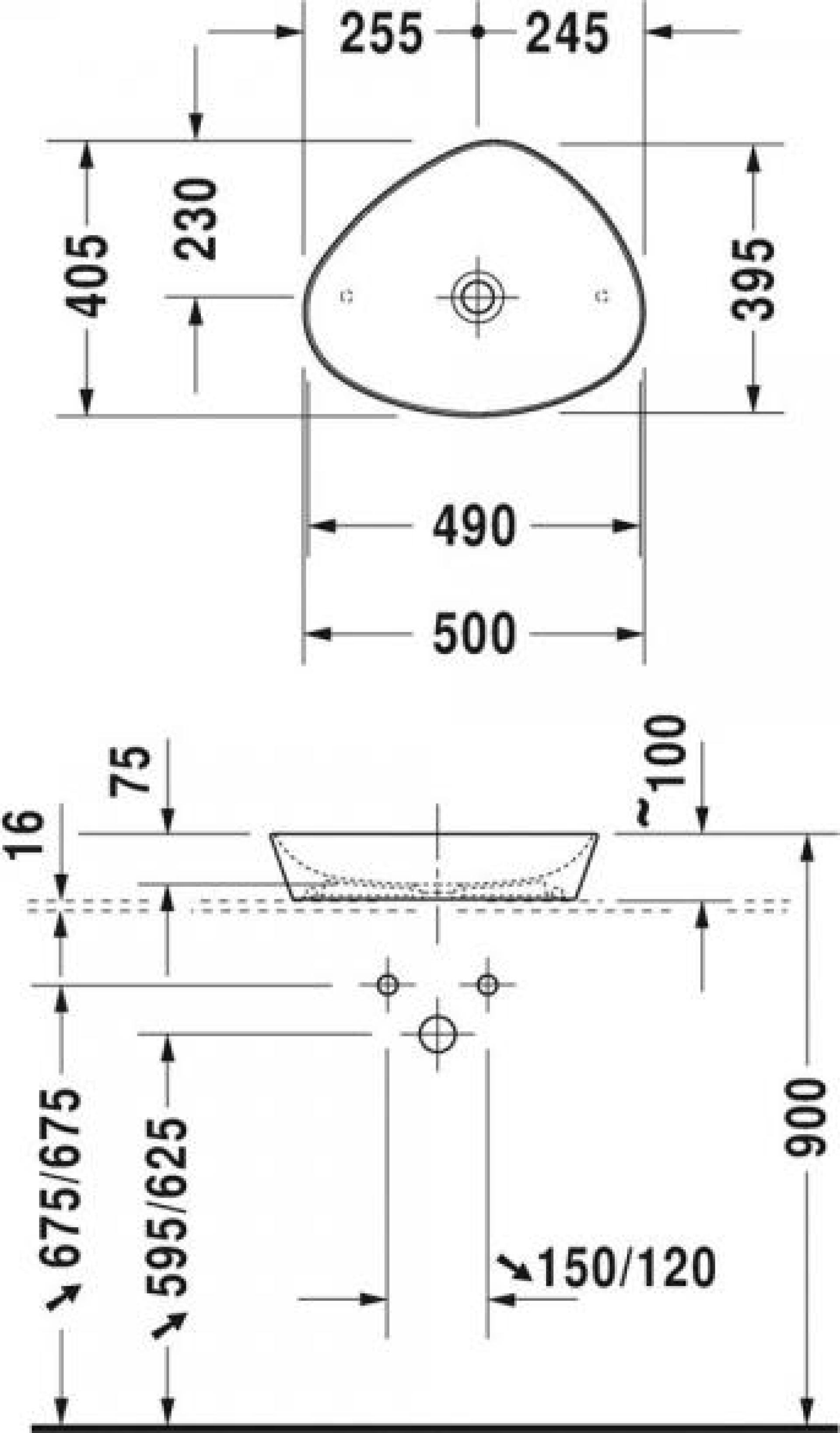 Раковина 50 см Duravit Cape Cod 2339500000 - duravit shop