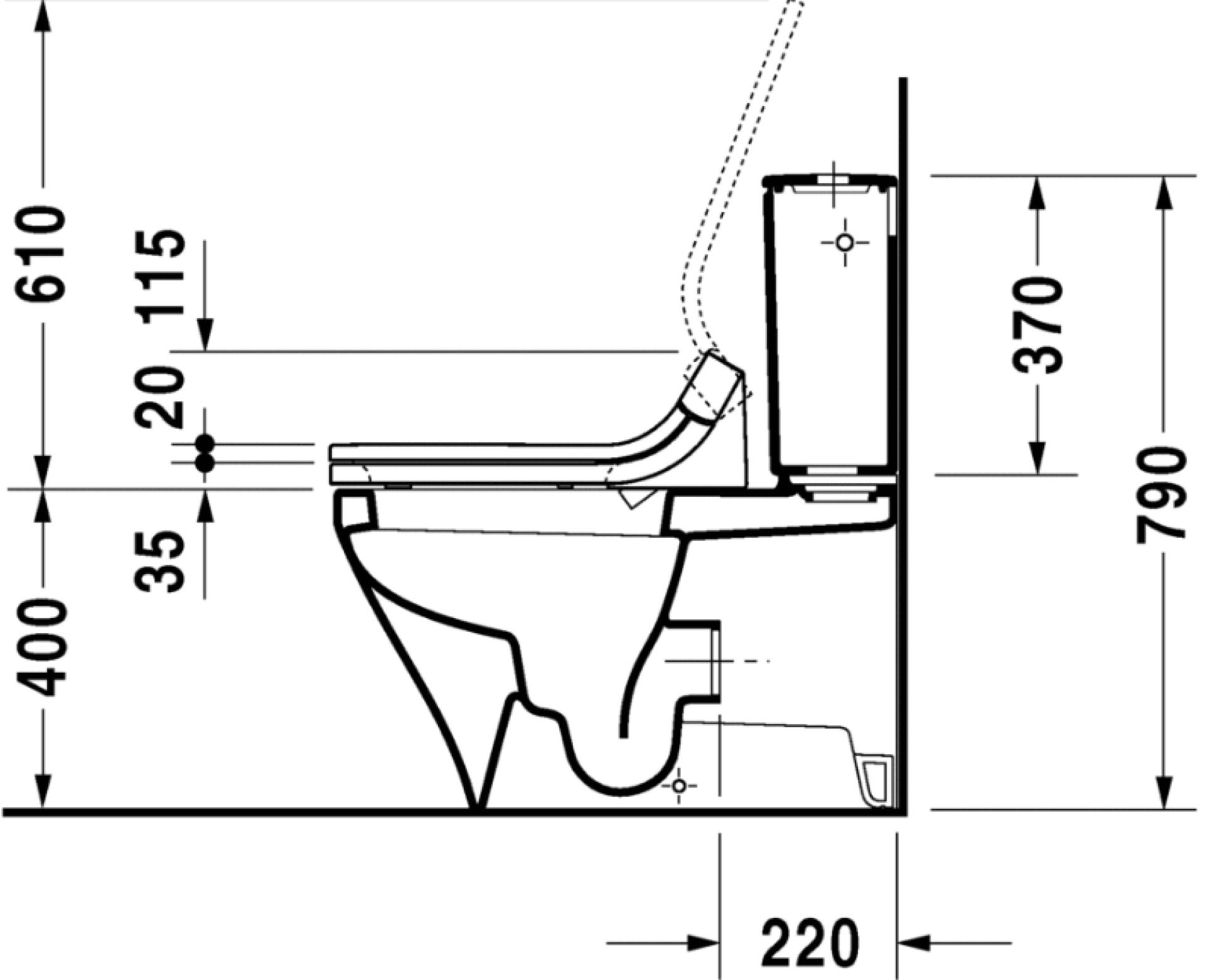 Напольный унитаз Duravit DuraStyle 2156590000 с бачком 0935100005 - duravit shop