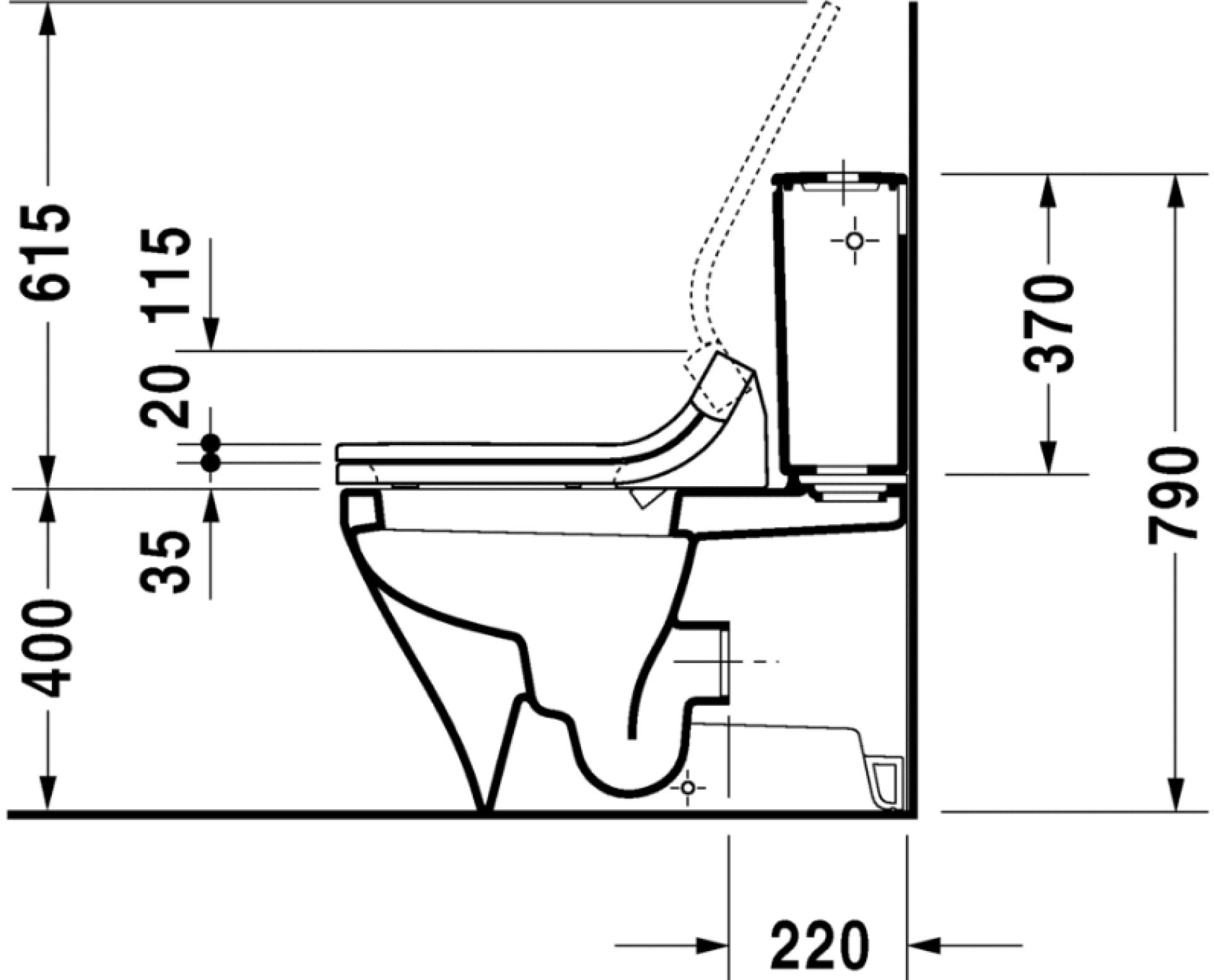 Напольный унитаз Duravit DuraStyle 2156590000 с бачком 0935100005 - duravit shop