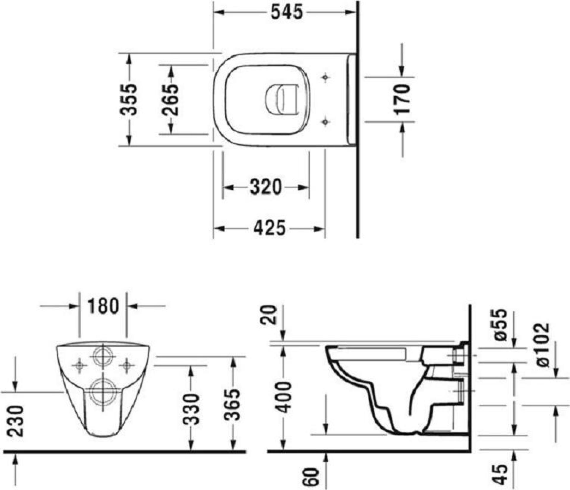 Комплект инсталляции Geberit с подвесным унитазом Duravit D-Code l 458.134.DC.2 с сиденьем микролифт и клавишей смыва хром - duravit shop