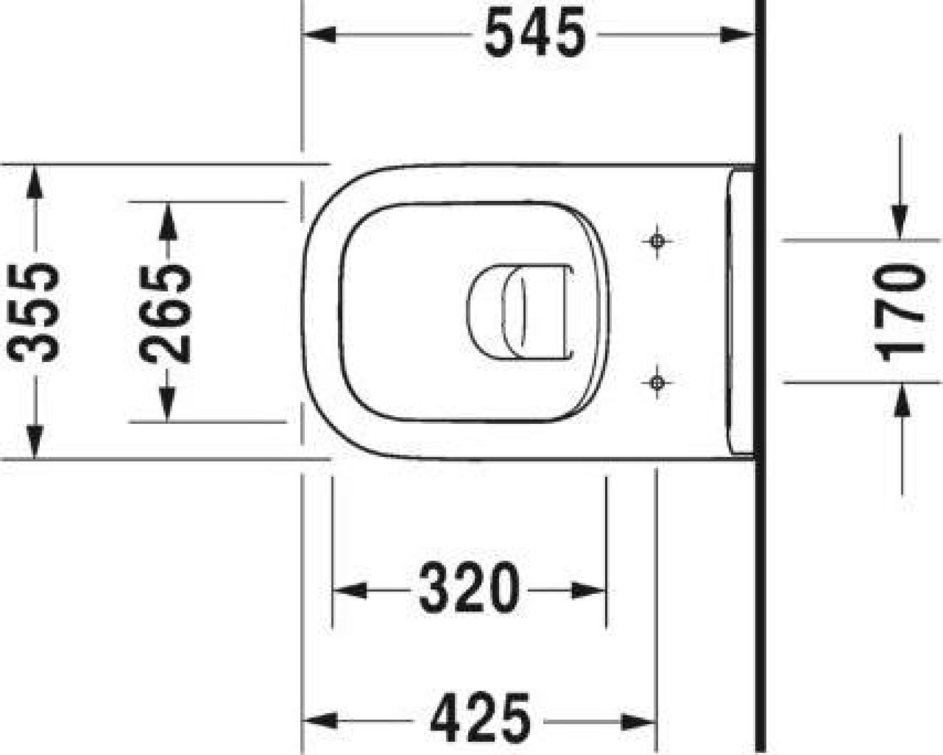 Подвесной унитаз Duravit D-Code Rimless 25700900002 безободковый - duravit shop