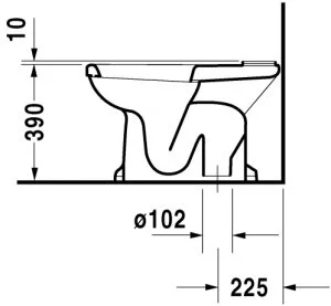 Напольный унитаз Duravit 1930 Series 022701 - duravit shop