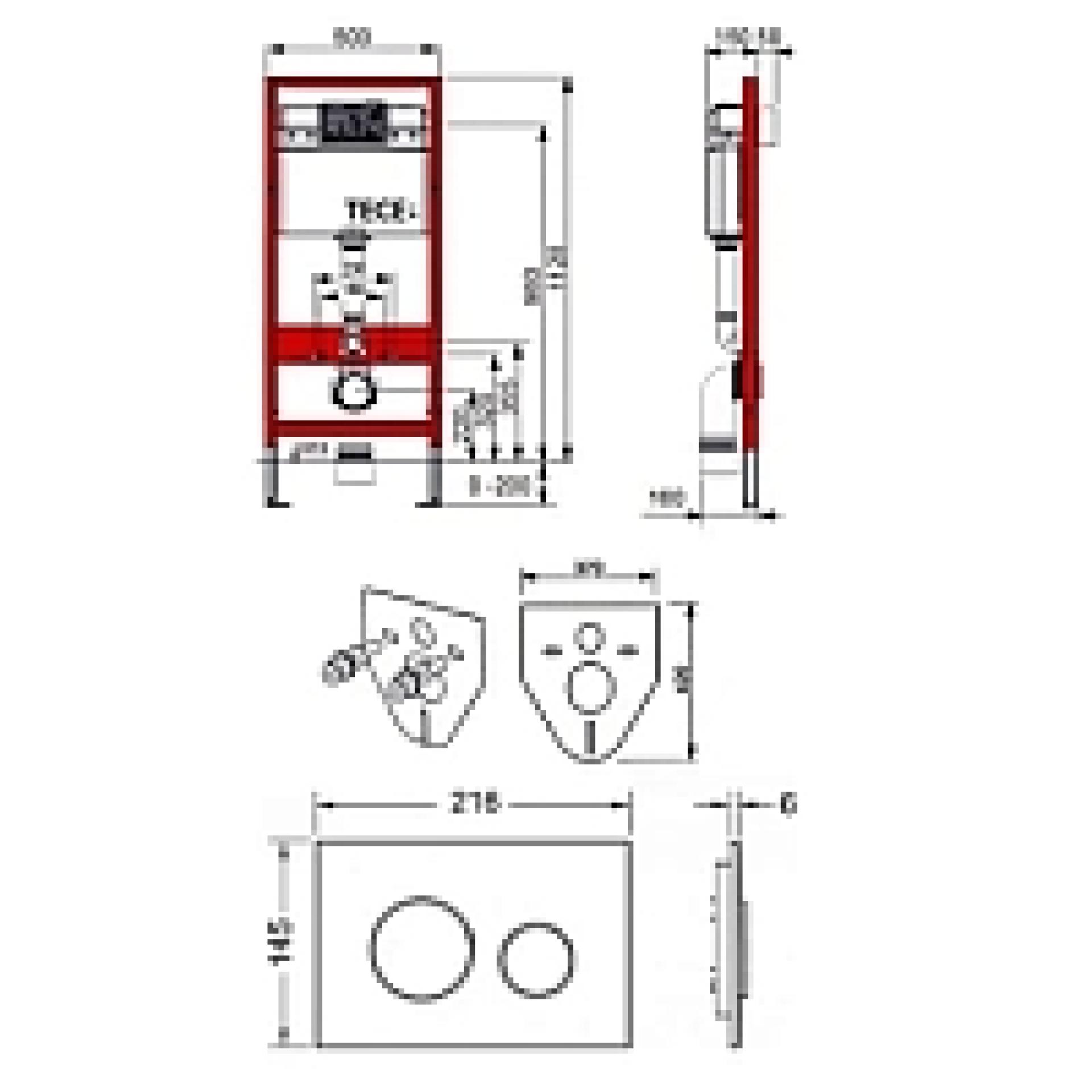 Инсталляция TECE c унитазом Duravit D-Code 45350900A1 (25350900002), подвесной с крышкой D-Code 0067390000, сиденье микролифт, комплект - duravit shop