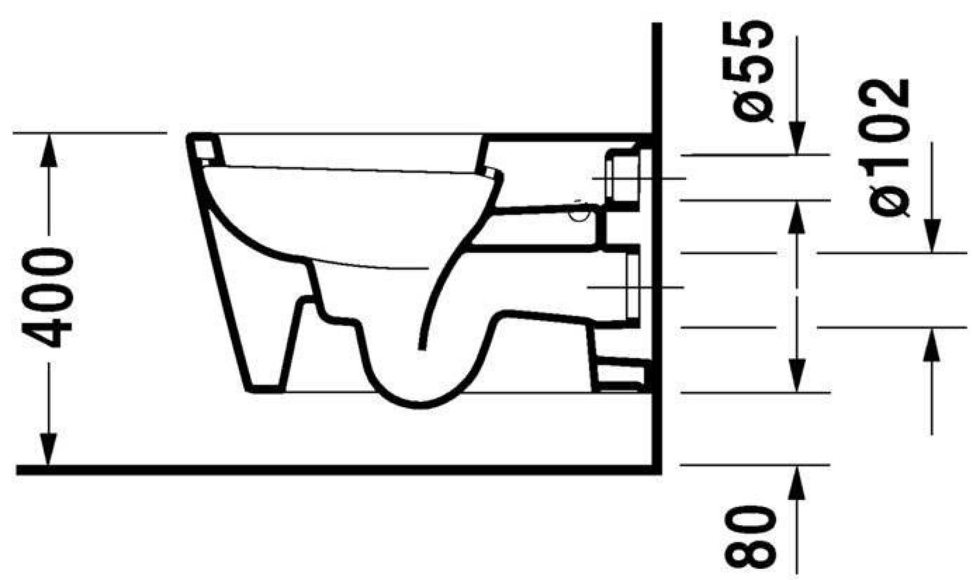 Подвесной унитаз Duravit Starck 1 02100900641 белый - duravit shop