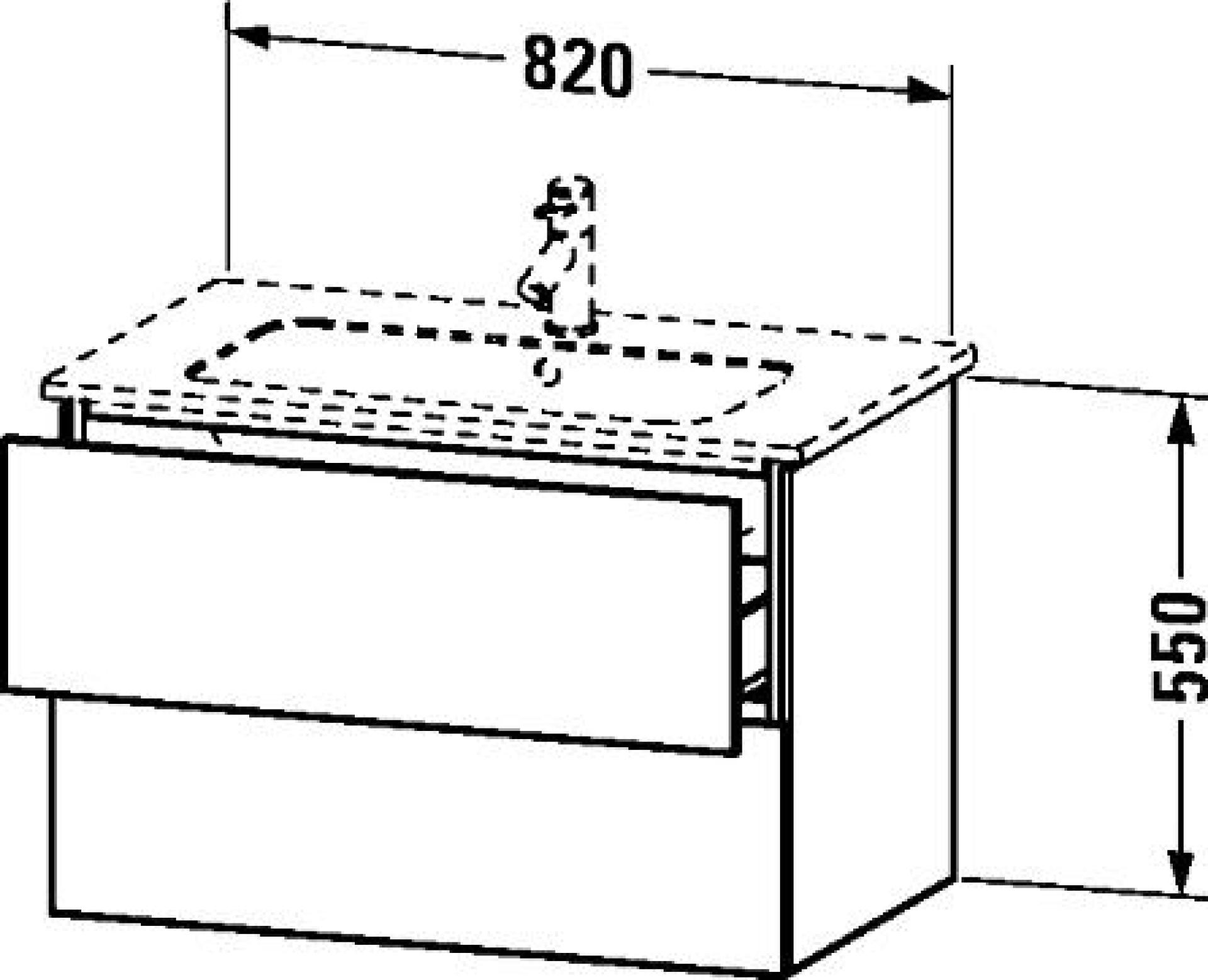 Мебель для ванной Duravit L-Cube LC6241 83 белая - duravit shop