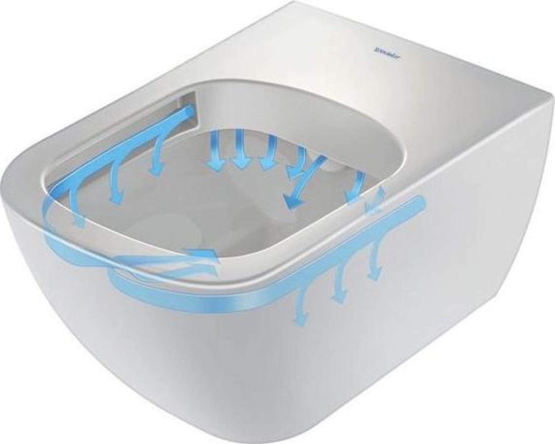 Унитаз подвесной Rimless Duravit Happy D.2 2222090000 безободковый - duravit shop