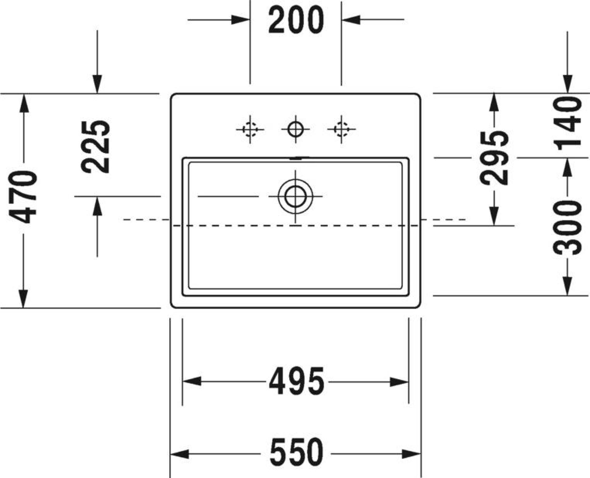 Раковина Duravit Vero Air 55 см 0382550000, белый - duravit shop