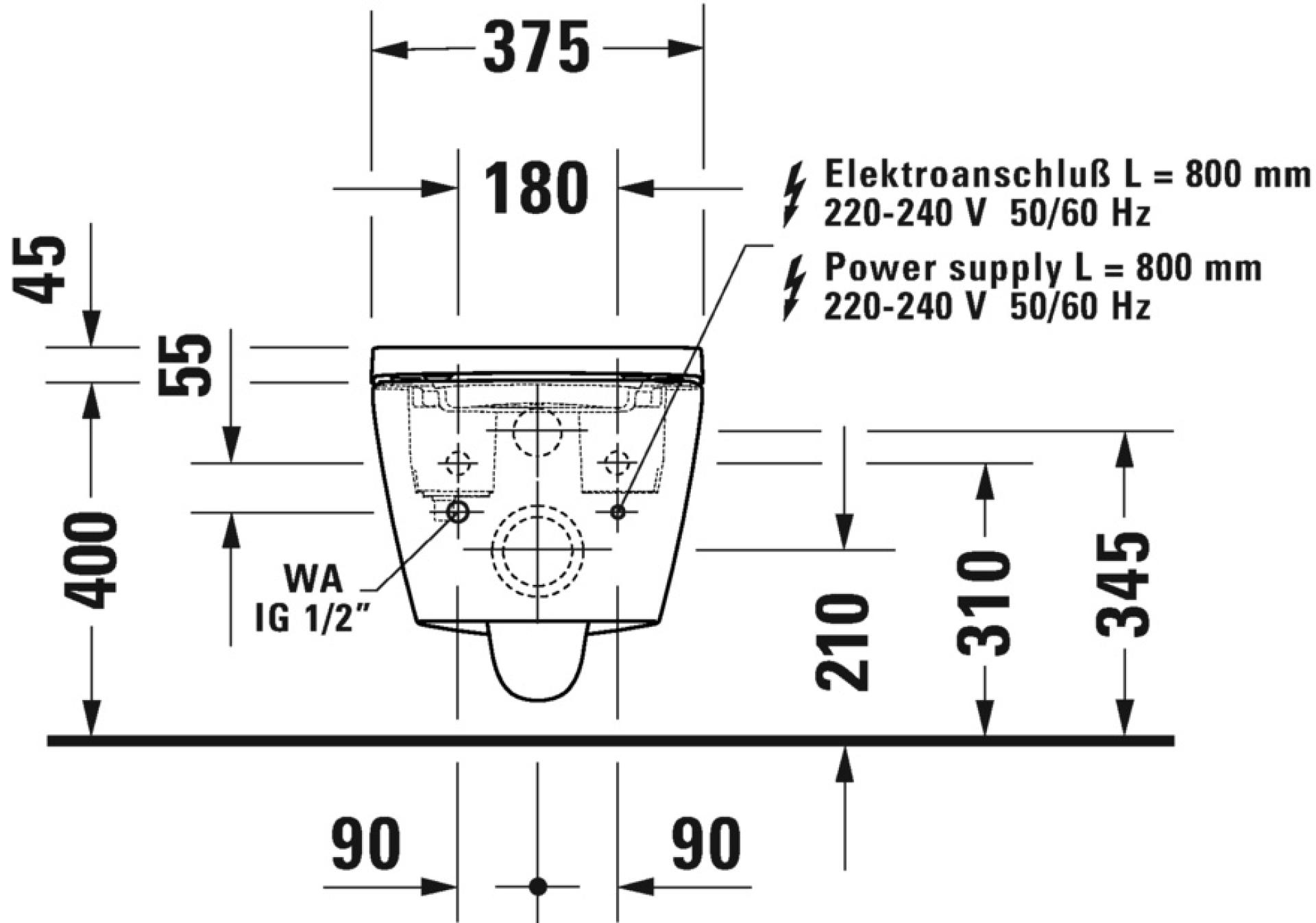 Унитаз подвесной Duravit D-Neo 654000012004300, белый - duravit shop