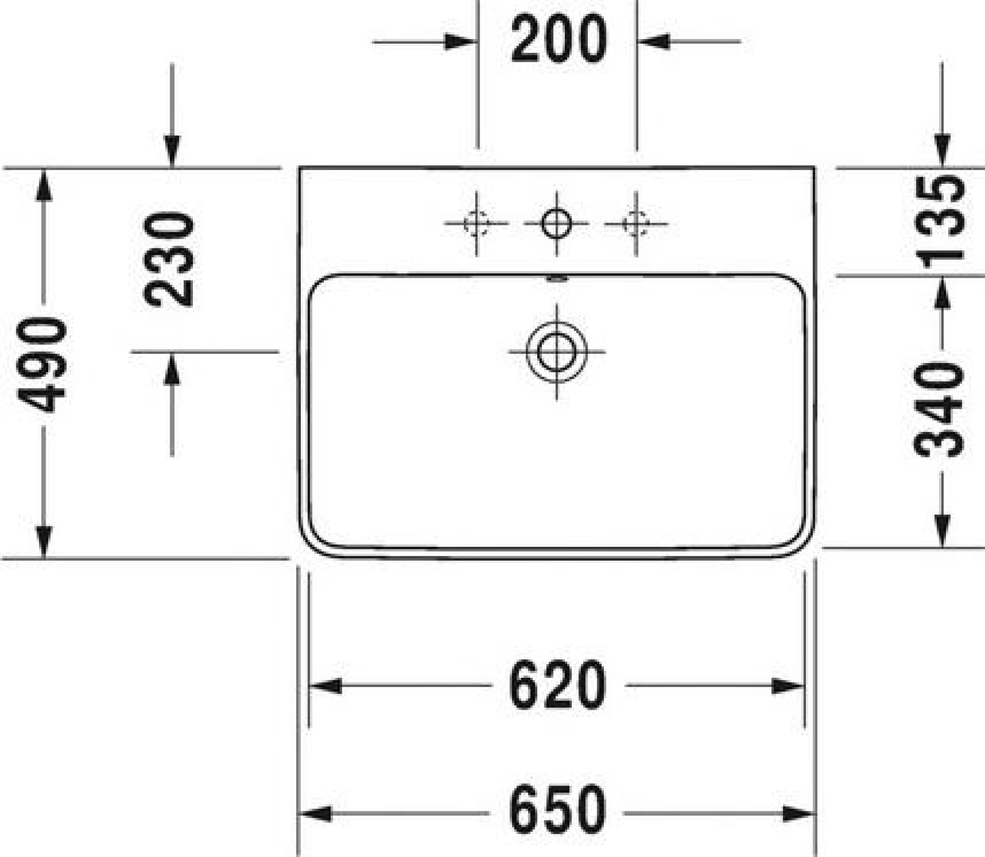 Раковина Duravit ME by Starck 2335650030 - duravit shop