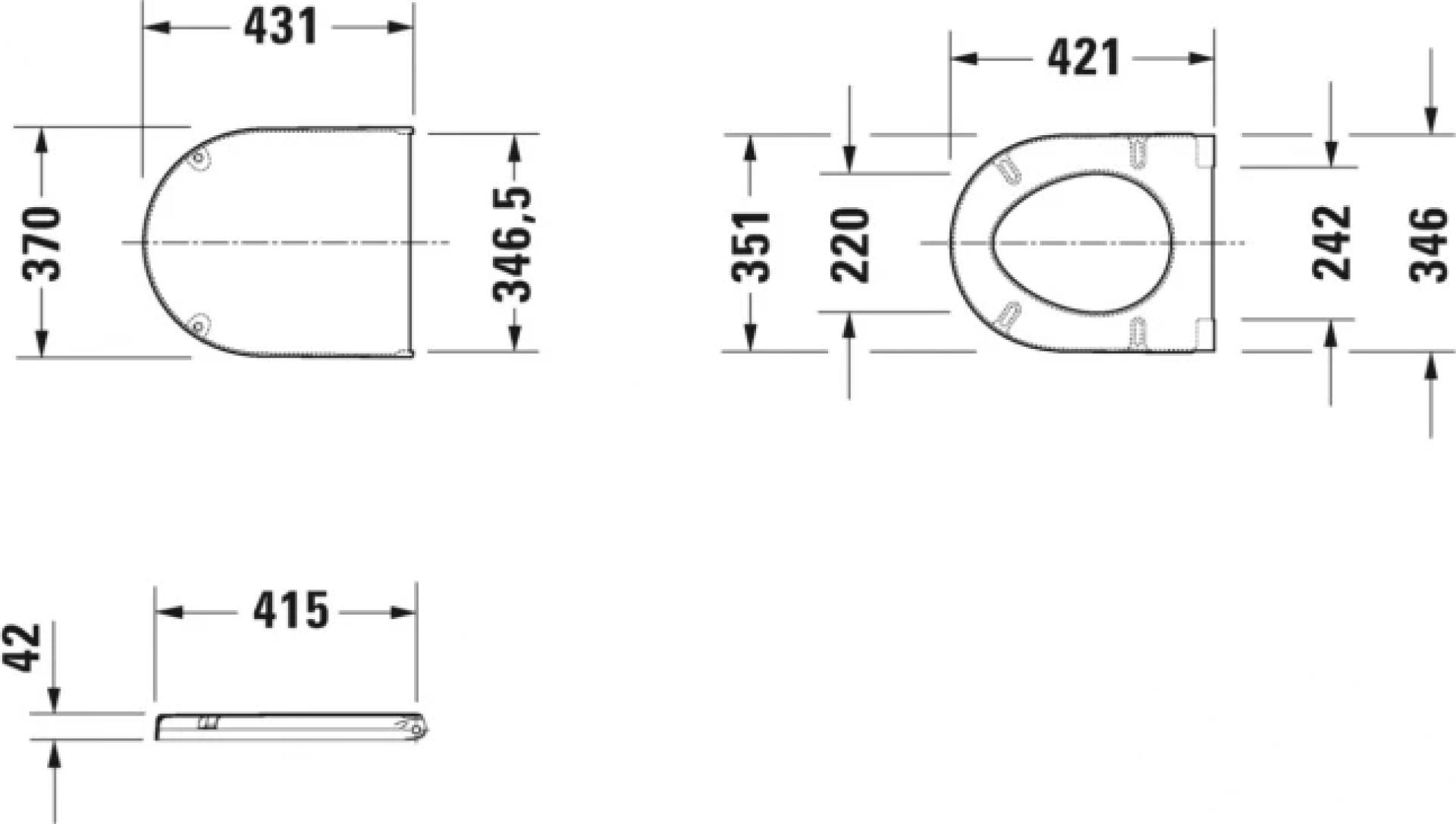 Крышка-сиденье Duravit Starck 3 0063890095 с микролифтом петли хром - duravit shop