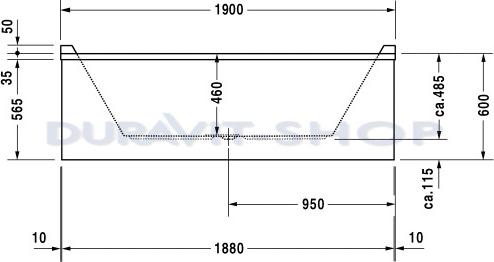 Акриловая ванна Duravit Starck 190x90 700206 - duravit shop