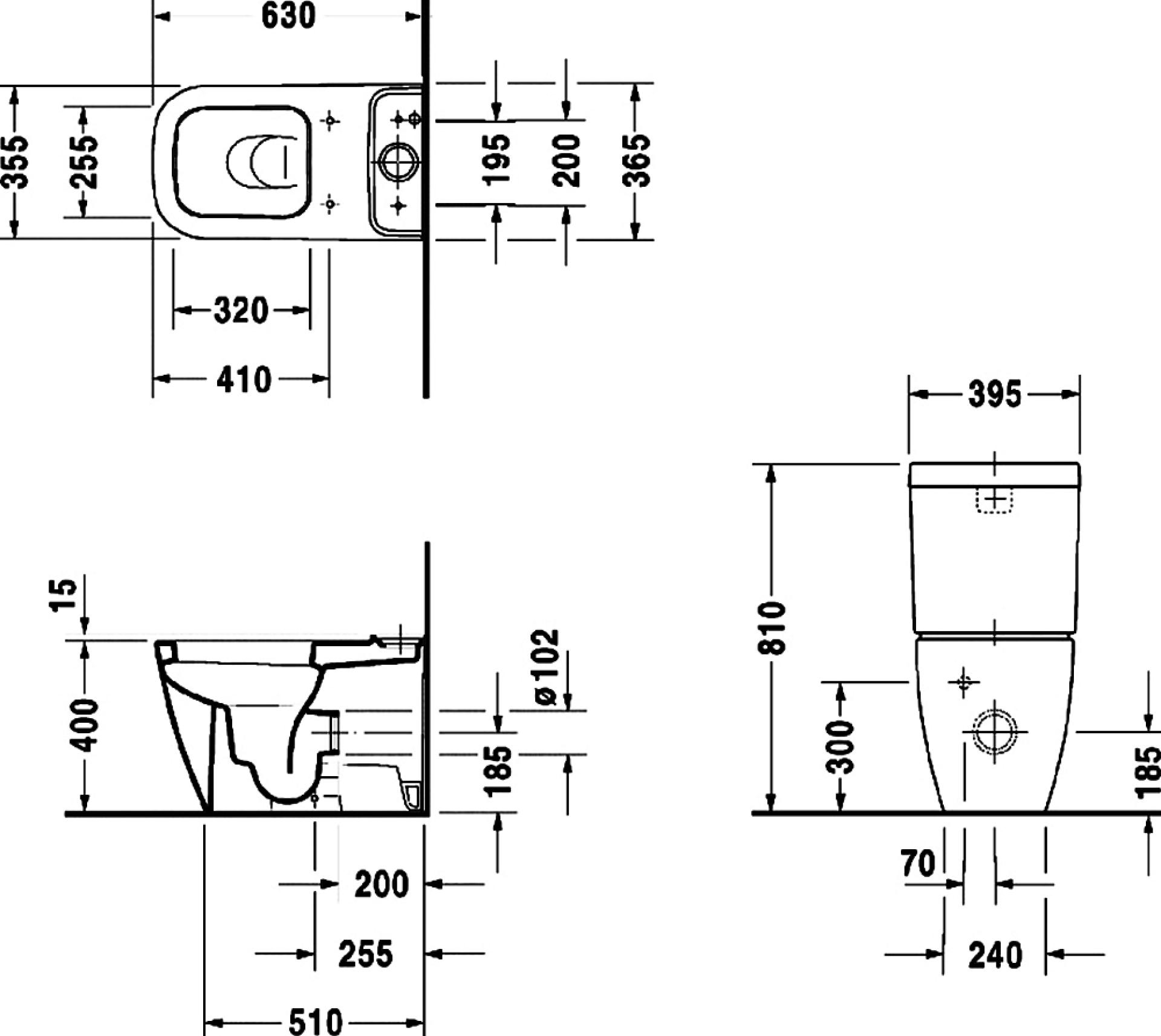 Чаша для унитаза-компакта Duravit Happy D.2 2134090000 - duravit shop