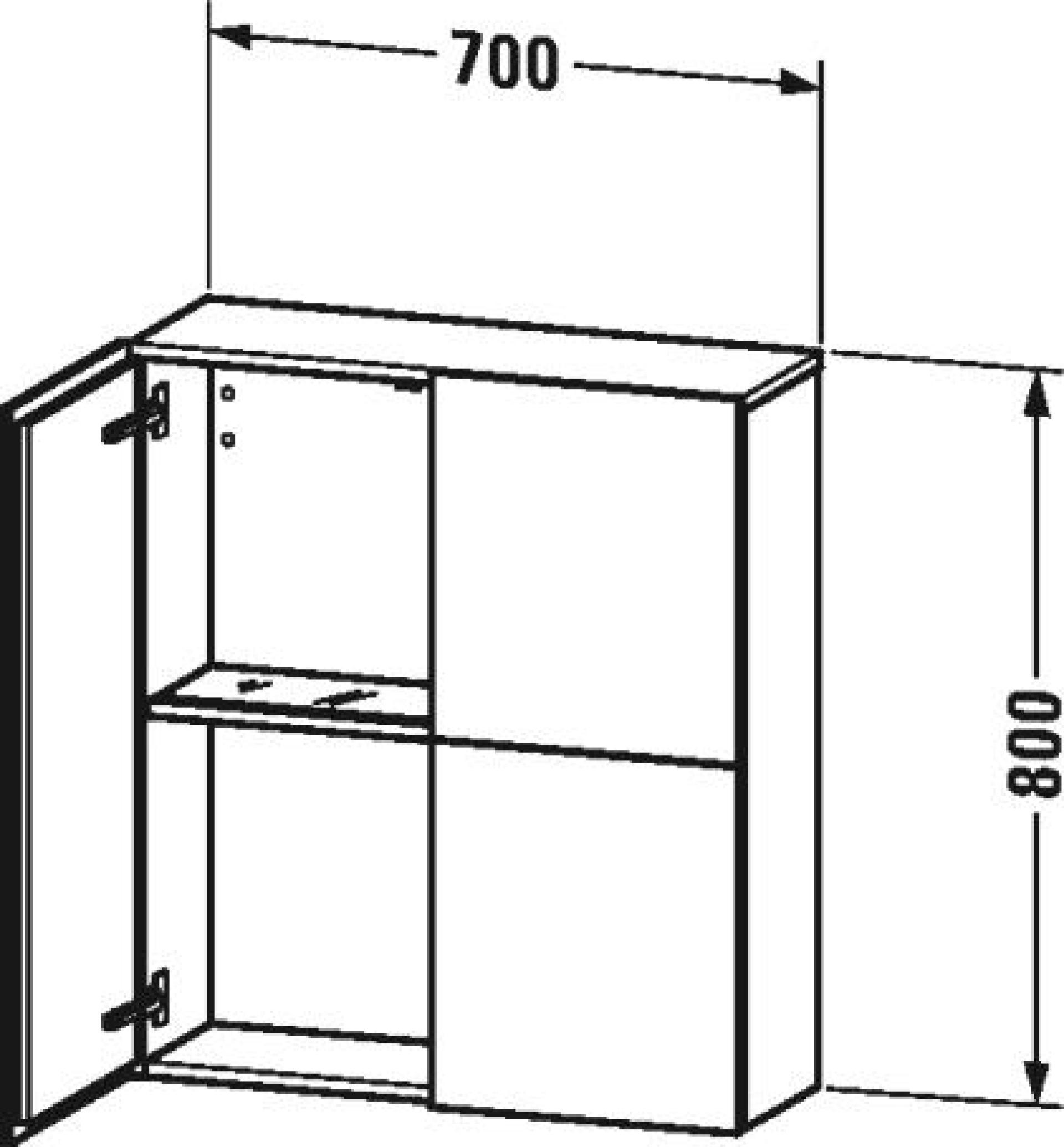 Шкаф Duravit L-Cube белый - duravit shop