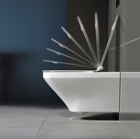 Крышка-сиденье Duravit DuraStyle 0063790000 с микролифтом петли хром (уцененный товар) - duravit shop