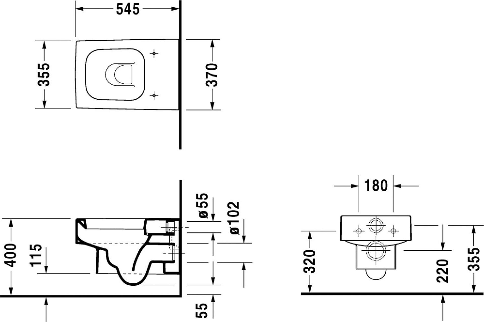 Унитаз подвесной Duravit Vero 2217090064 - duravit shop