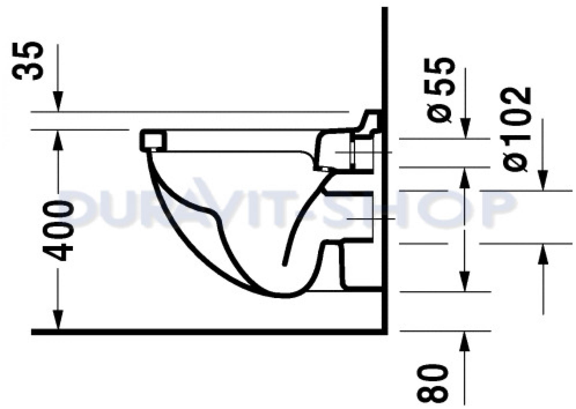 Подвесной унитаз Duravit 2202090000 - duravit shop