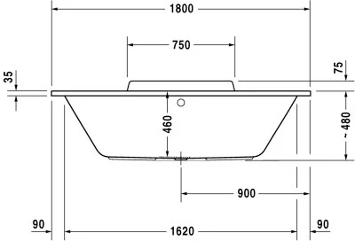 Акриловая ванна Duravit Durastyle 70029800000000 белый - duravit shop