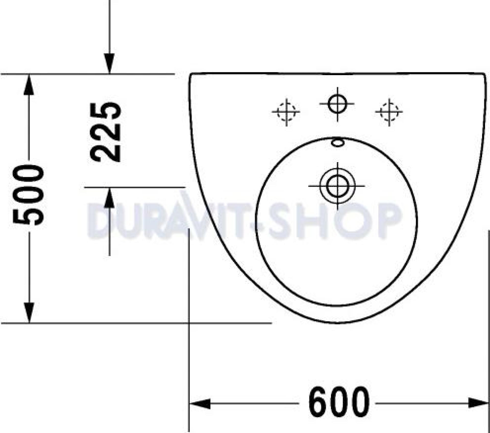 Раковина 60x50 Duravit Starck-2 0411600000 - duravit shop