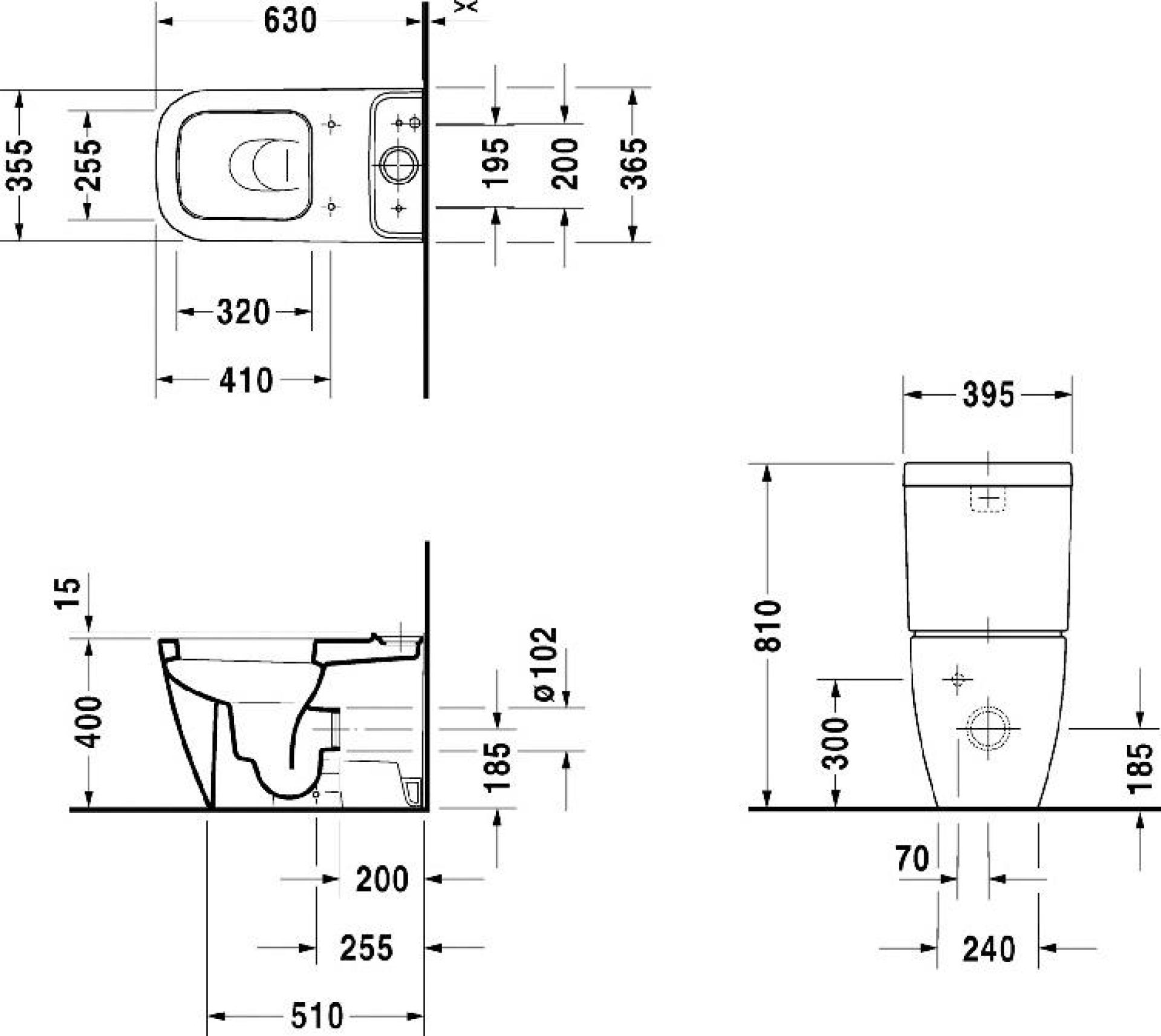 Бачок для унитаза Duravit Happy D.2 0934100085 - duravit shop