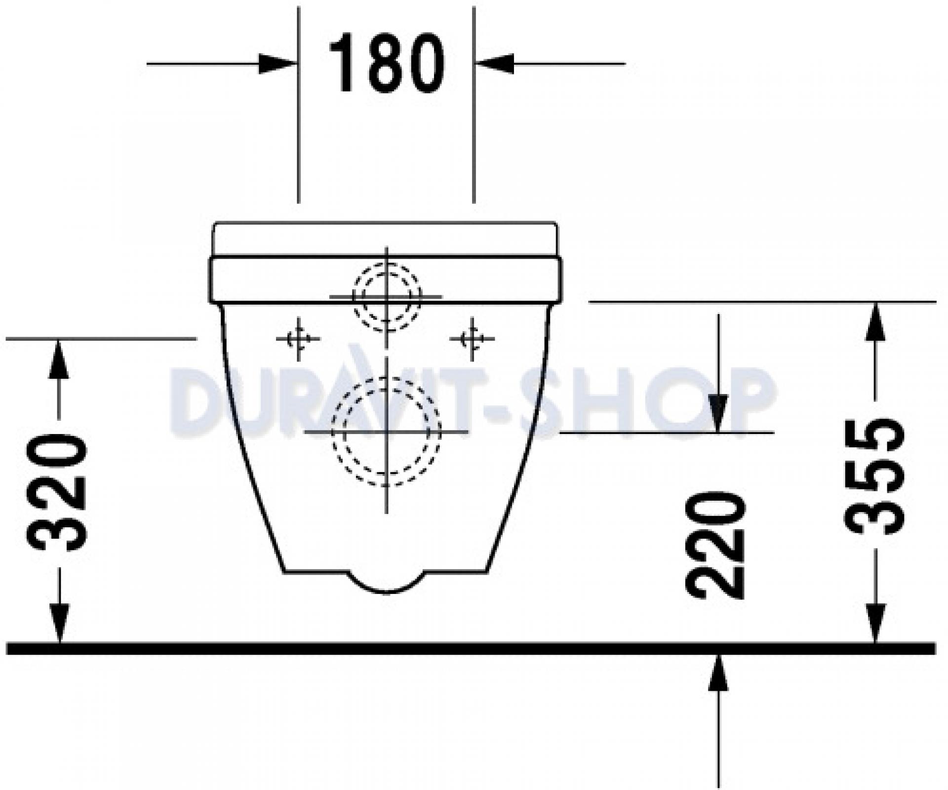 Подвесной унитаз Duravit 2202090000 - duravit shop