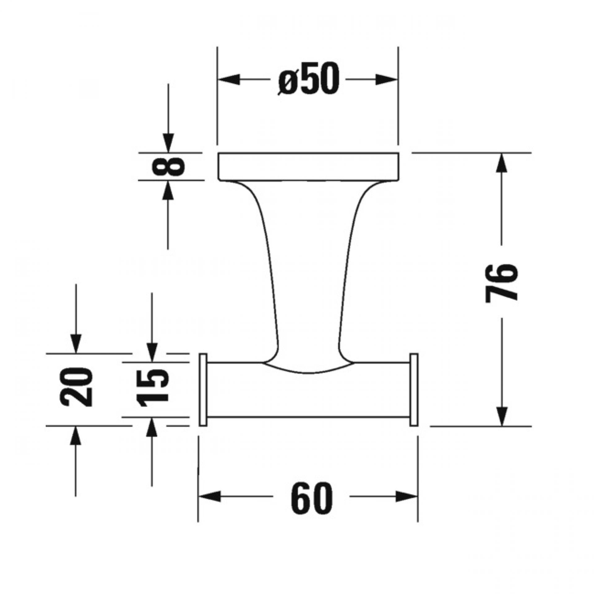 Крючок Duravit Starck T 0099291000 хром - duravit shop