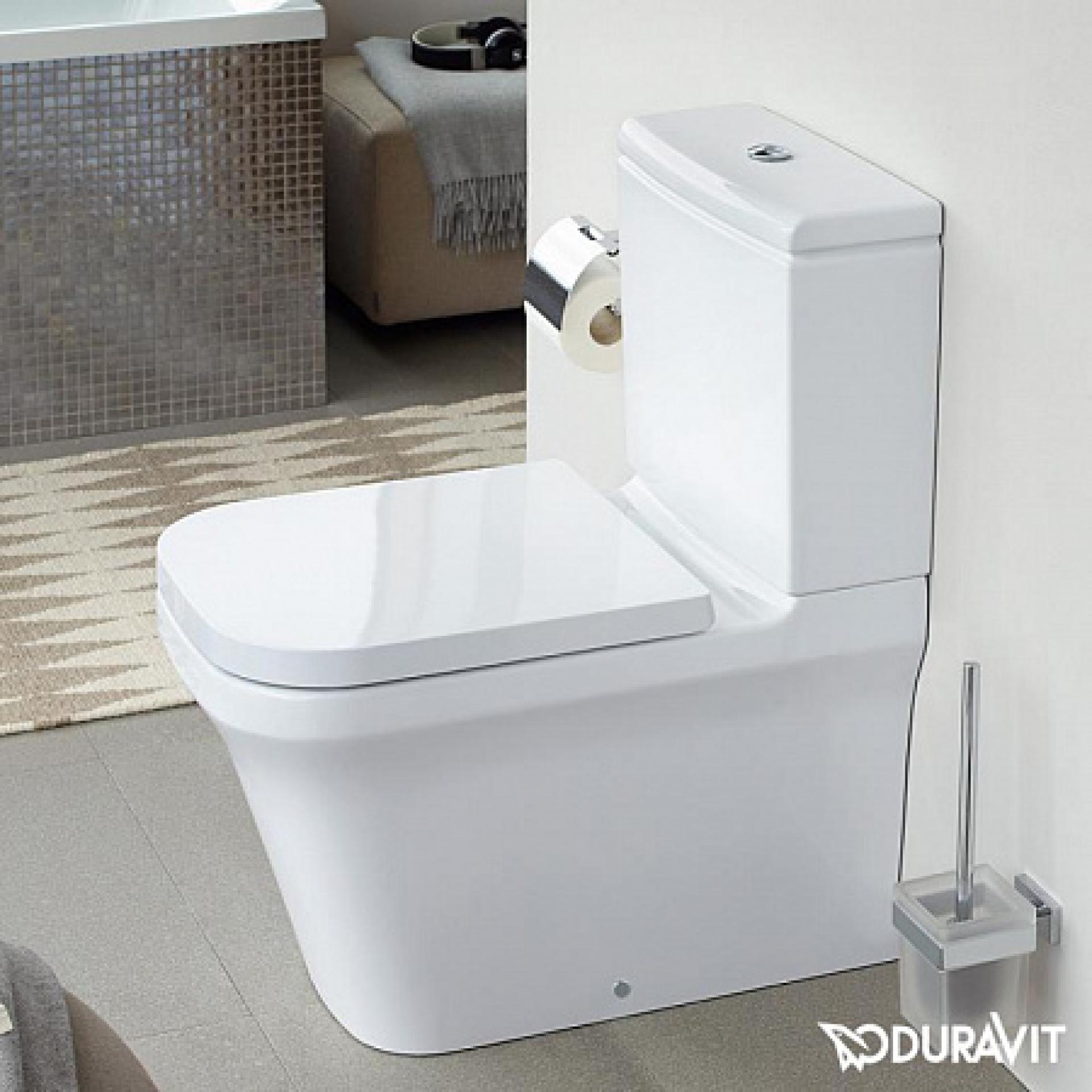 Напольный унитаз Duravit P3 Comforts 2167090000 безободковый с бачком 0937100005 подключение снизу слева - duravit shop