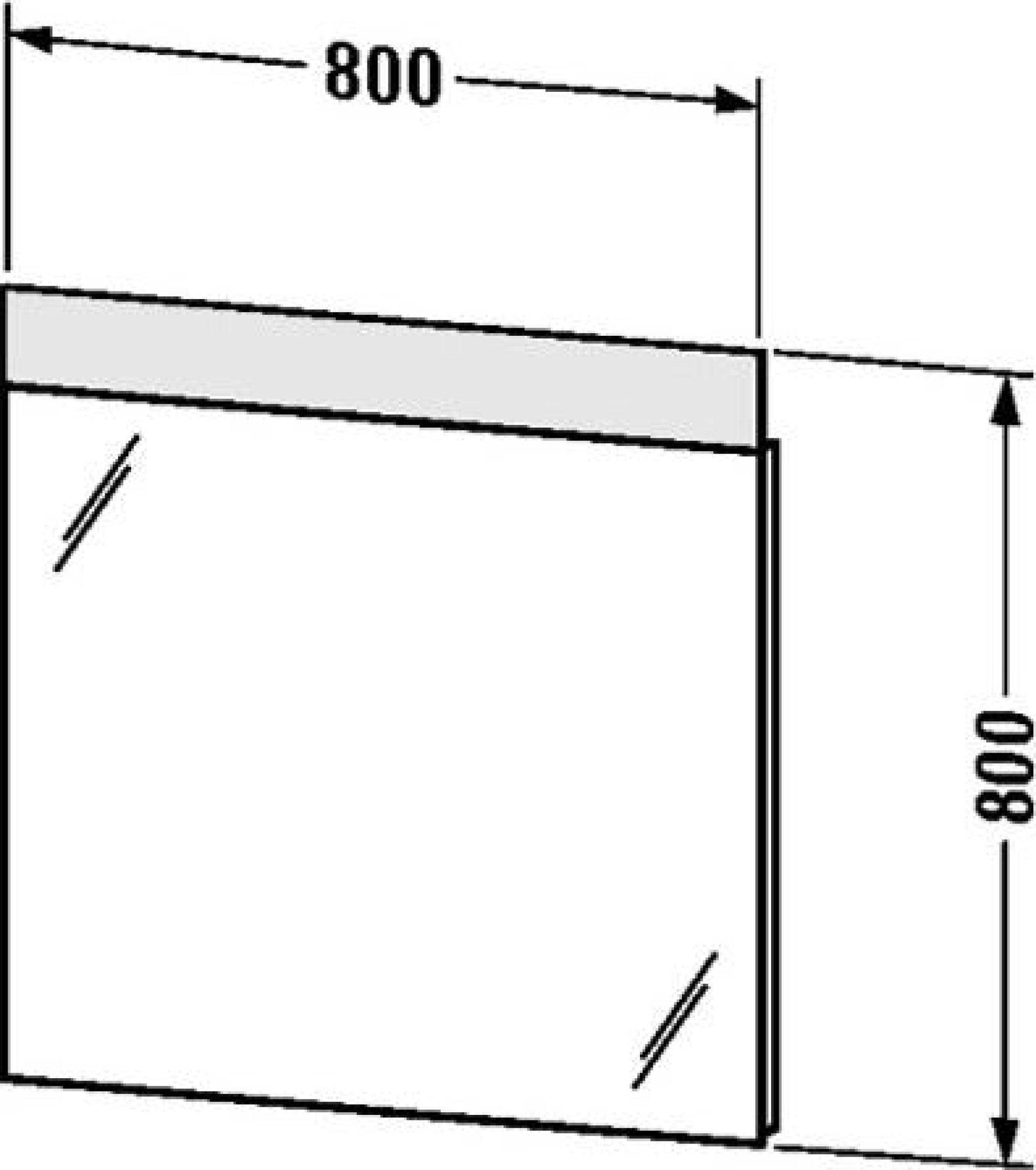 Зеркало с подсветкой 80 см Duravit Durastyle DS726800000 - duravit shop