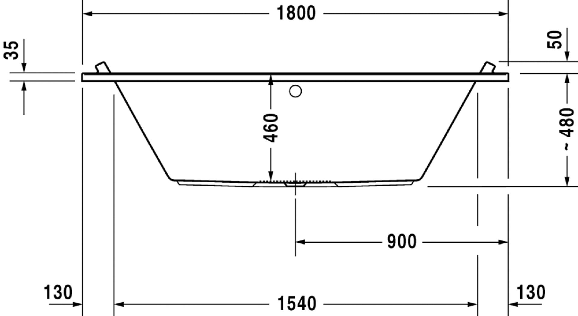 Ванна акриловая 180x80 Duravit Starck 700338 - duravit shop