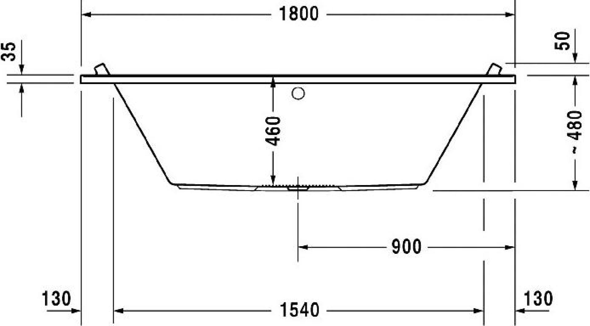 Акриловая ванна Duravit Starck 180x90 700339000000000, белый - duravit shop