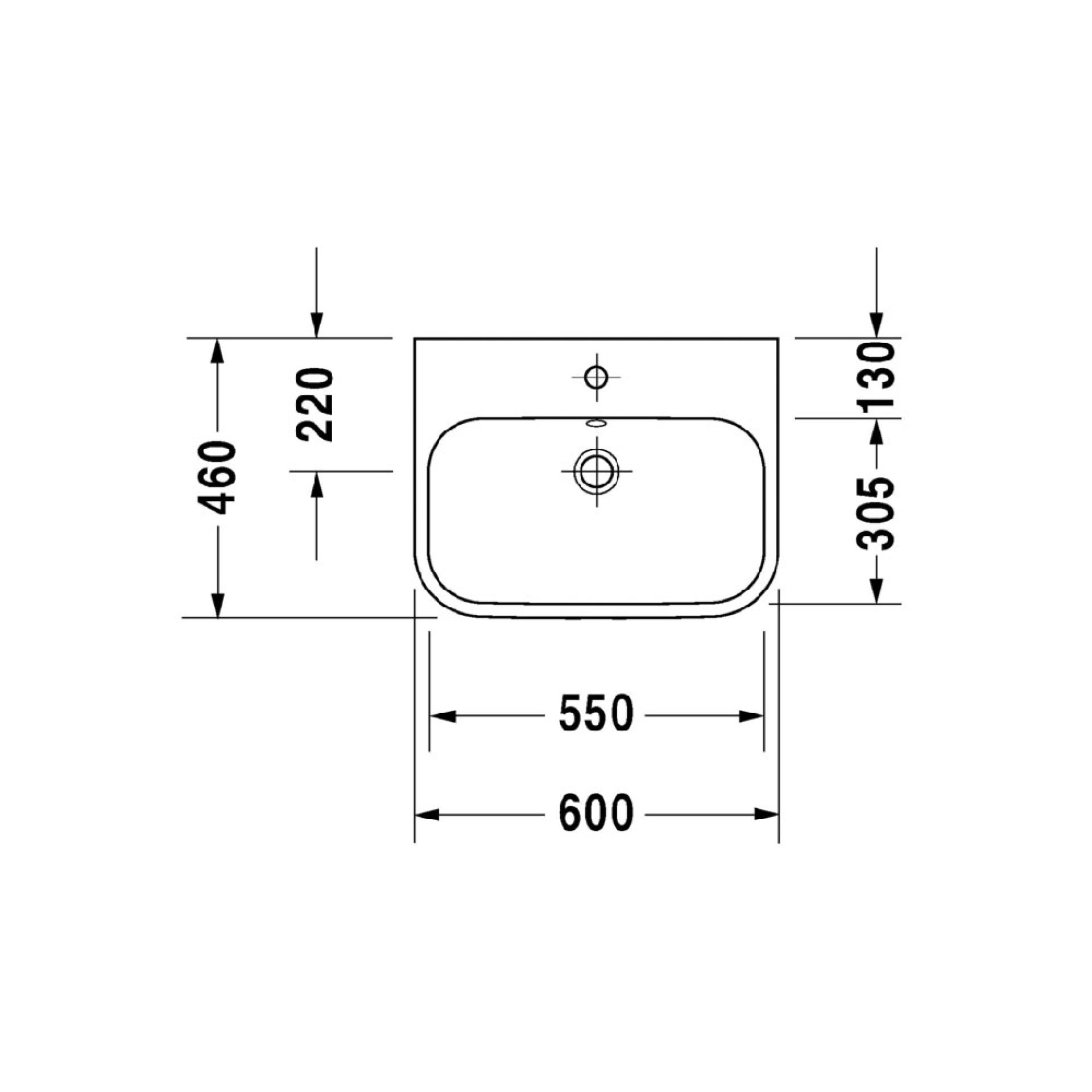 Раковина Duravit Happy D.2 2315600000 белый - duravit shop