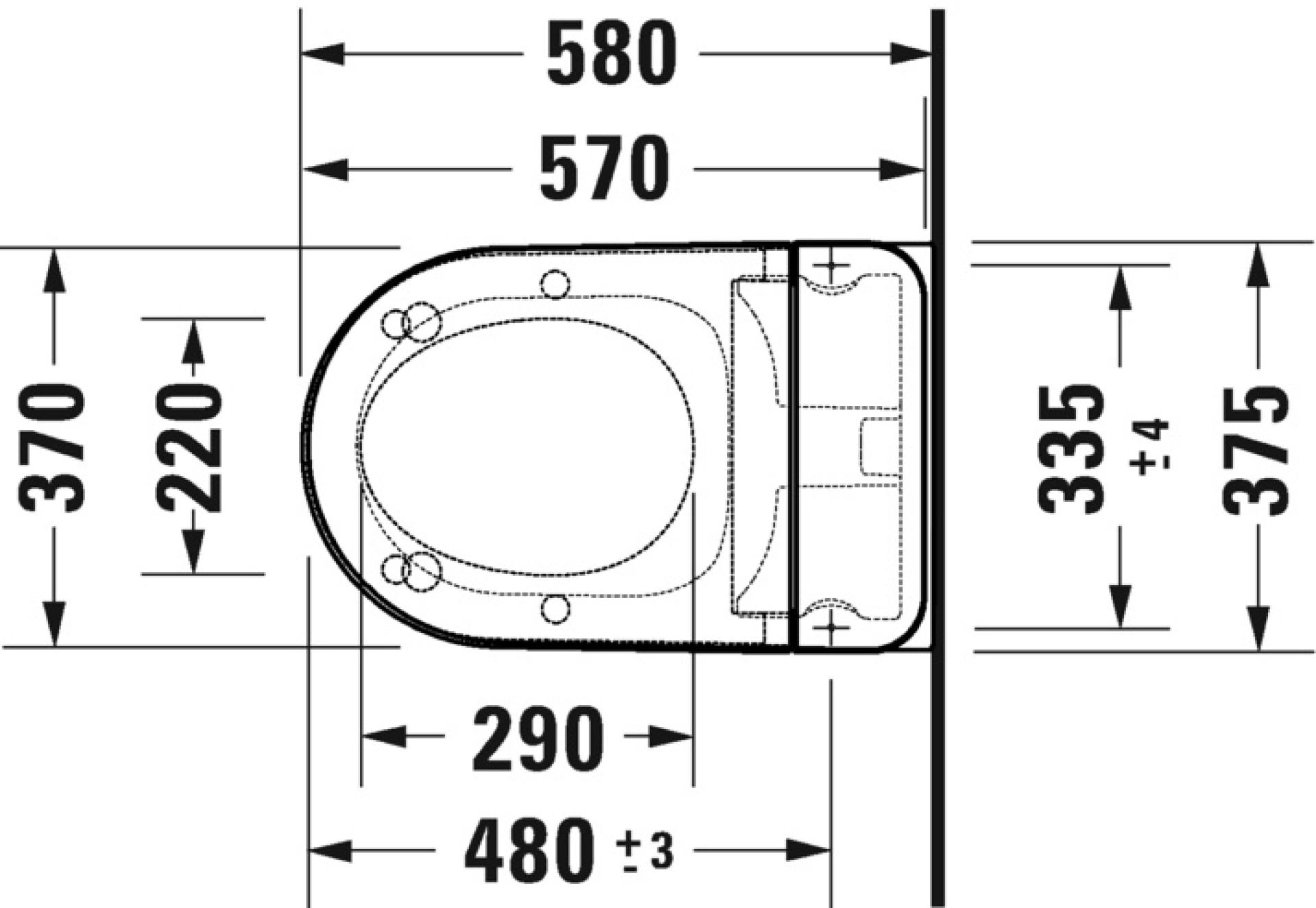 Унитаз подвесной Duravit D-Neo 654000012004300, белый - duravit shop