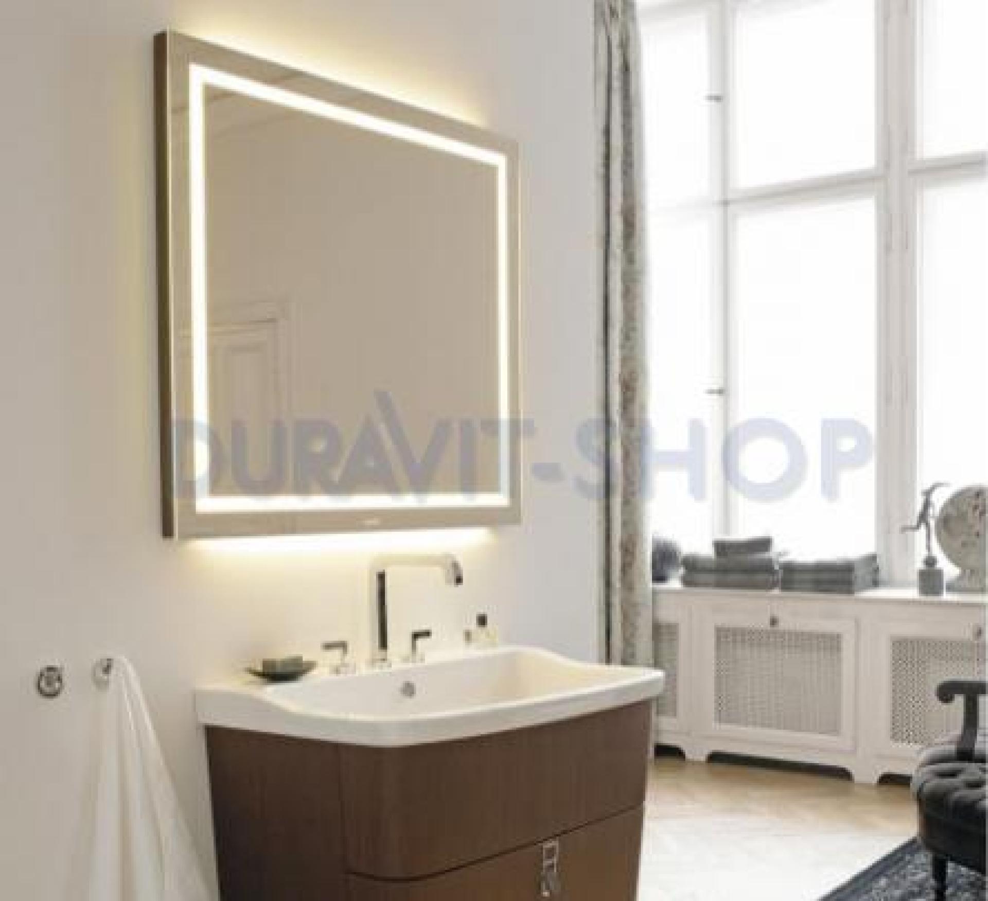 Зеркало с подсветкой 70х90 (дуб) Duravit Esplanade ES909000505 - duravit shop