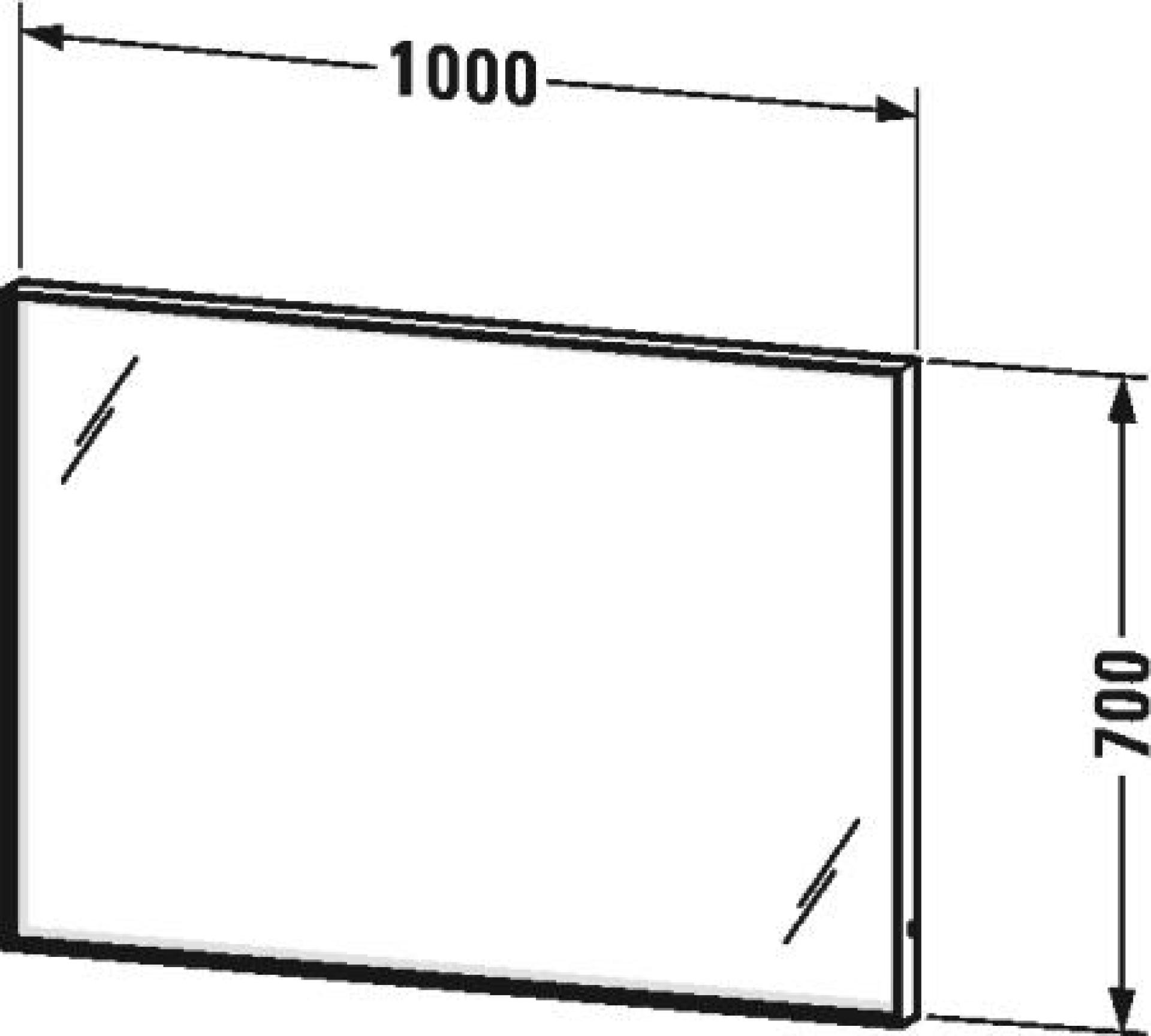 Зеркало с подсветкой 100 см Duravit L-Cube  LC738200000 - duravit shop