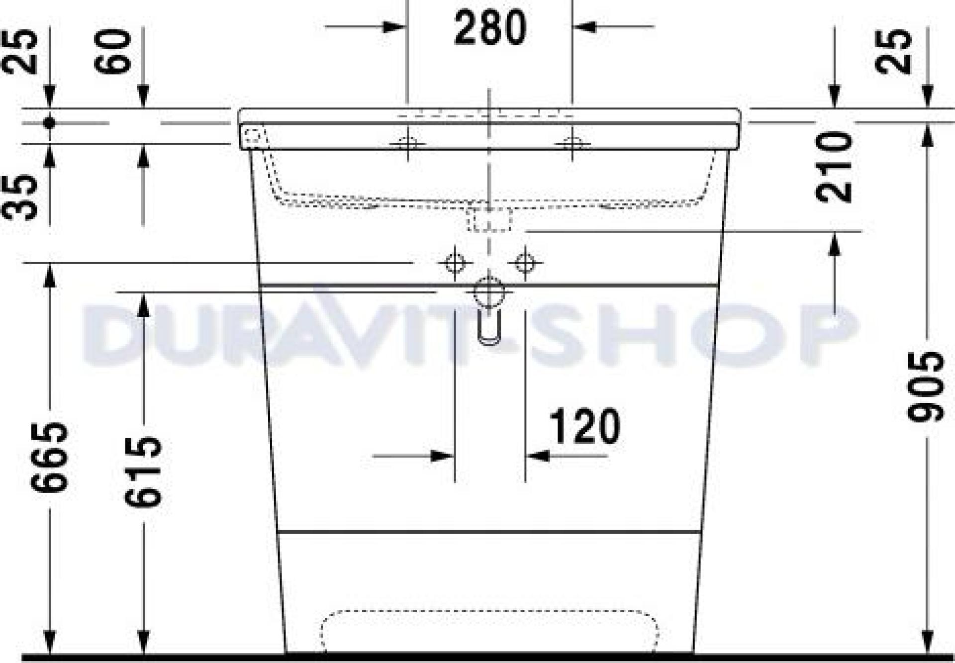 Тумба напольная 81см (Дуб) Duravit Esplanade  ES905100505 - duravit shop