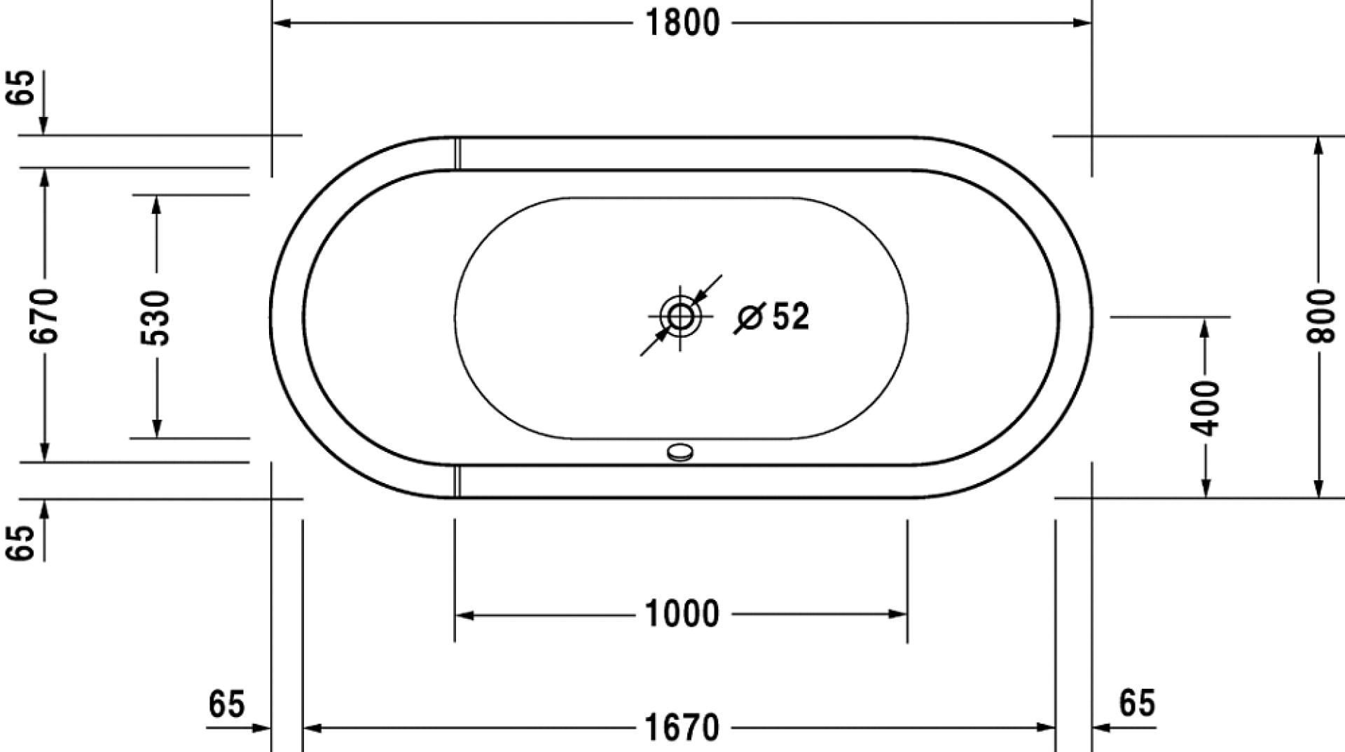 Ванна акриловая 180x80 Duravit Starck 700009 - duravit shop