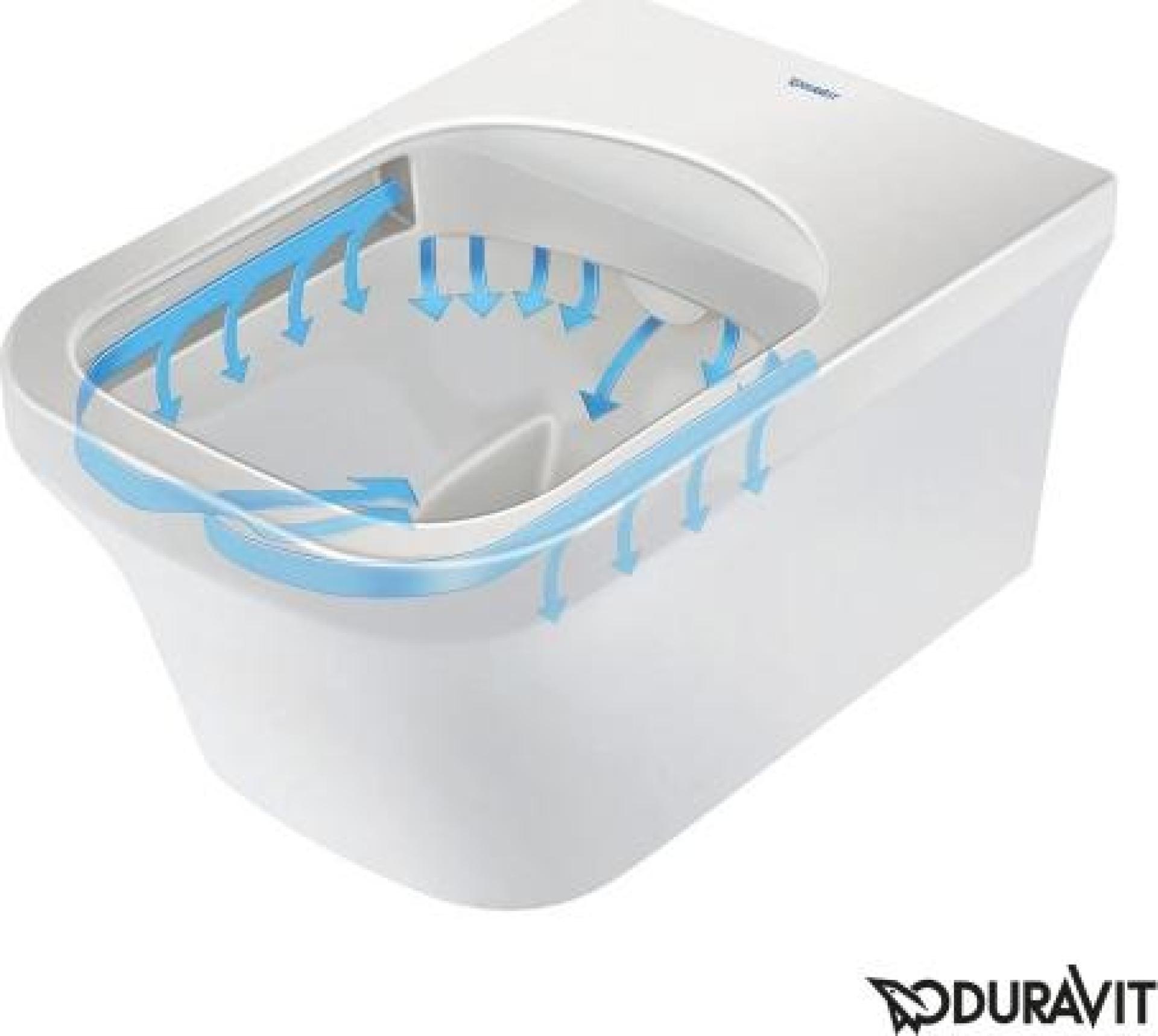 Унитаз подвесной Rimless Duravit P3 Comforts Rimless 2561090000 безободковый - duravit shop