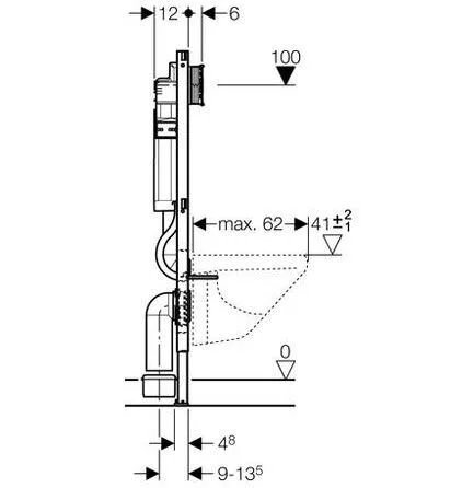 Инсталляция Geberit с безободковым унитазом Duravit Durastyle 45620900A1, сиденье микролифт клавиша хром, комплект  198707 - duravit shop