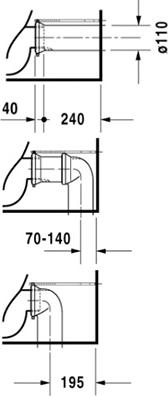 Напольный унитаз Duravit Starck-3 0128090000 с бачком 0920100005 - duravit shop