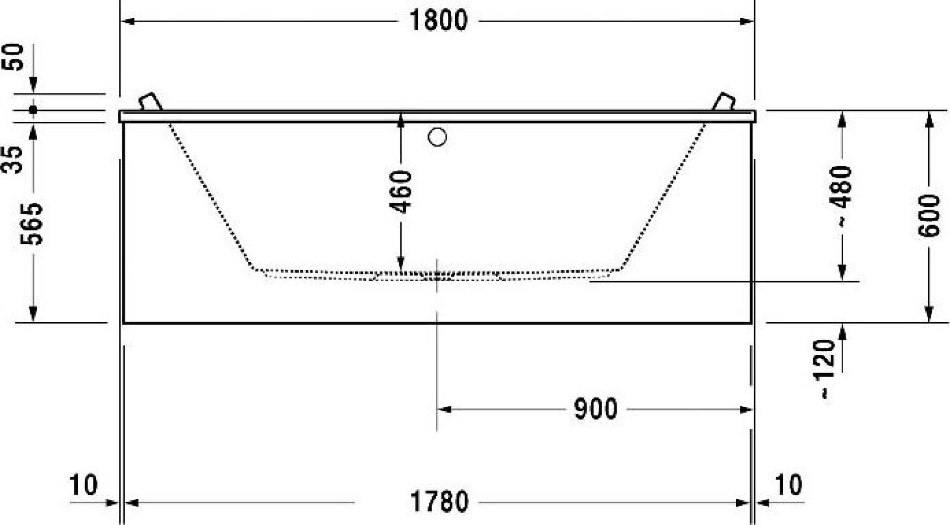 Акриловая ванна Duravit Starck 180x90 700339000000000, белый - duravit shop