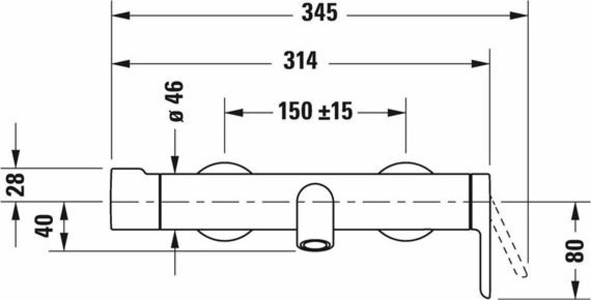 Смеситель Duravit C.1 C15230000010 для ванны - duravit shop