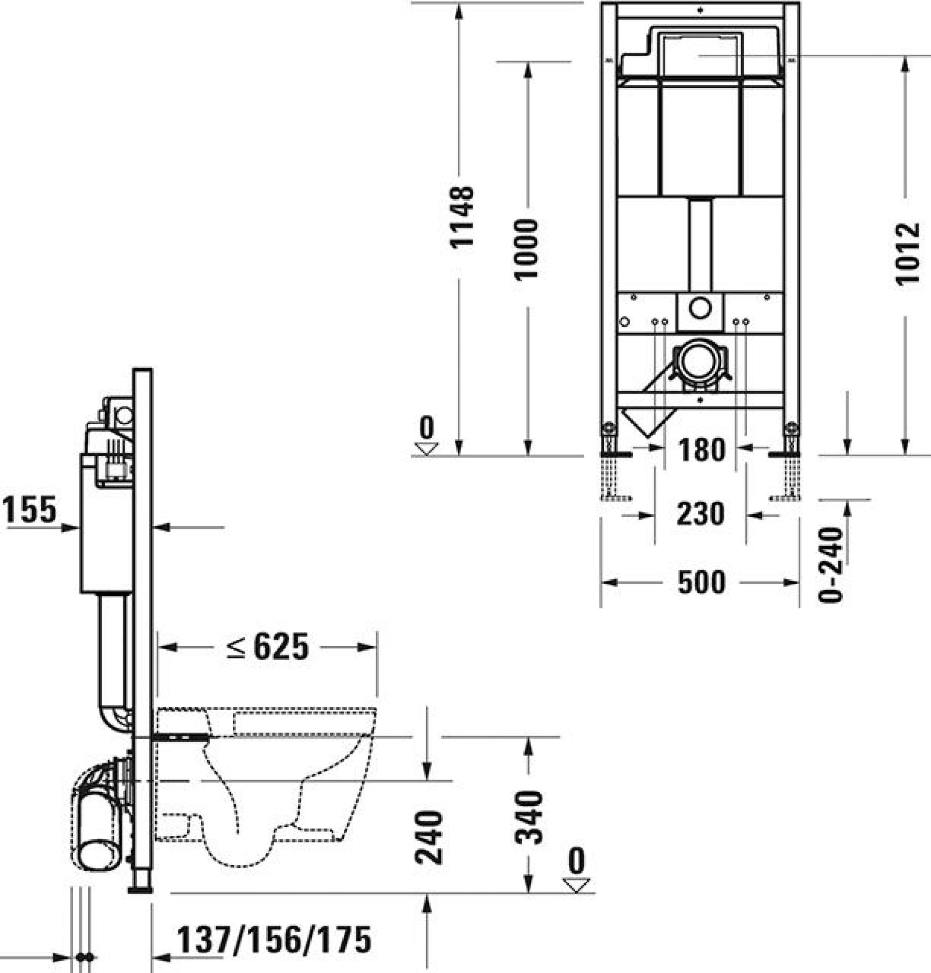 Инсталляция для унитаза Duravit DuraSystem WD1020000000 - duravit shop