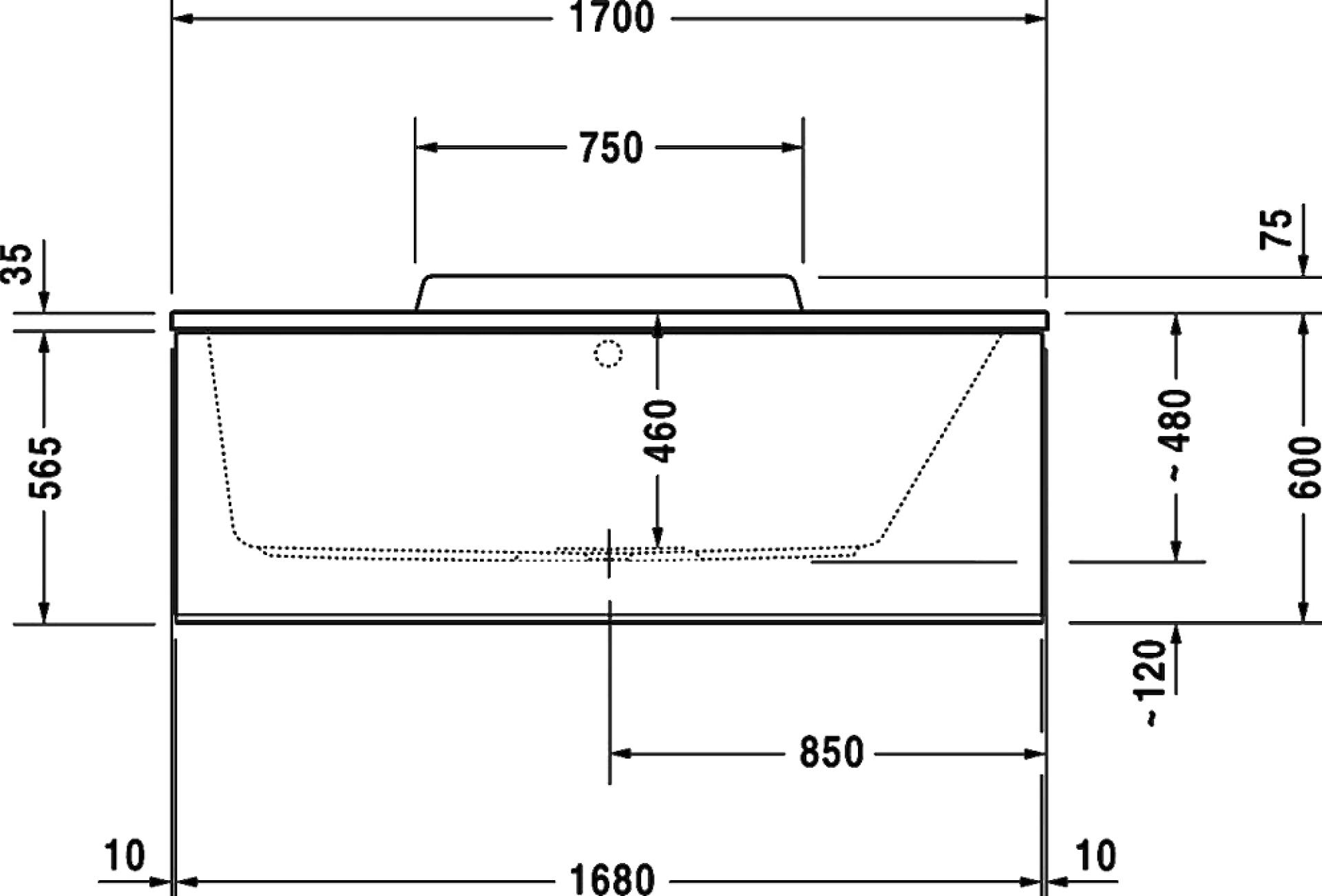 Акриловая ванна 170х75 Duravit DuraStyle 700297000000000 - duravit shop