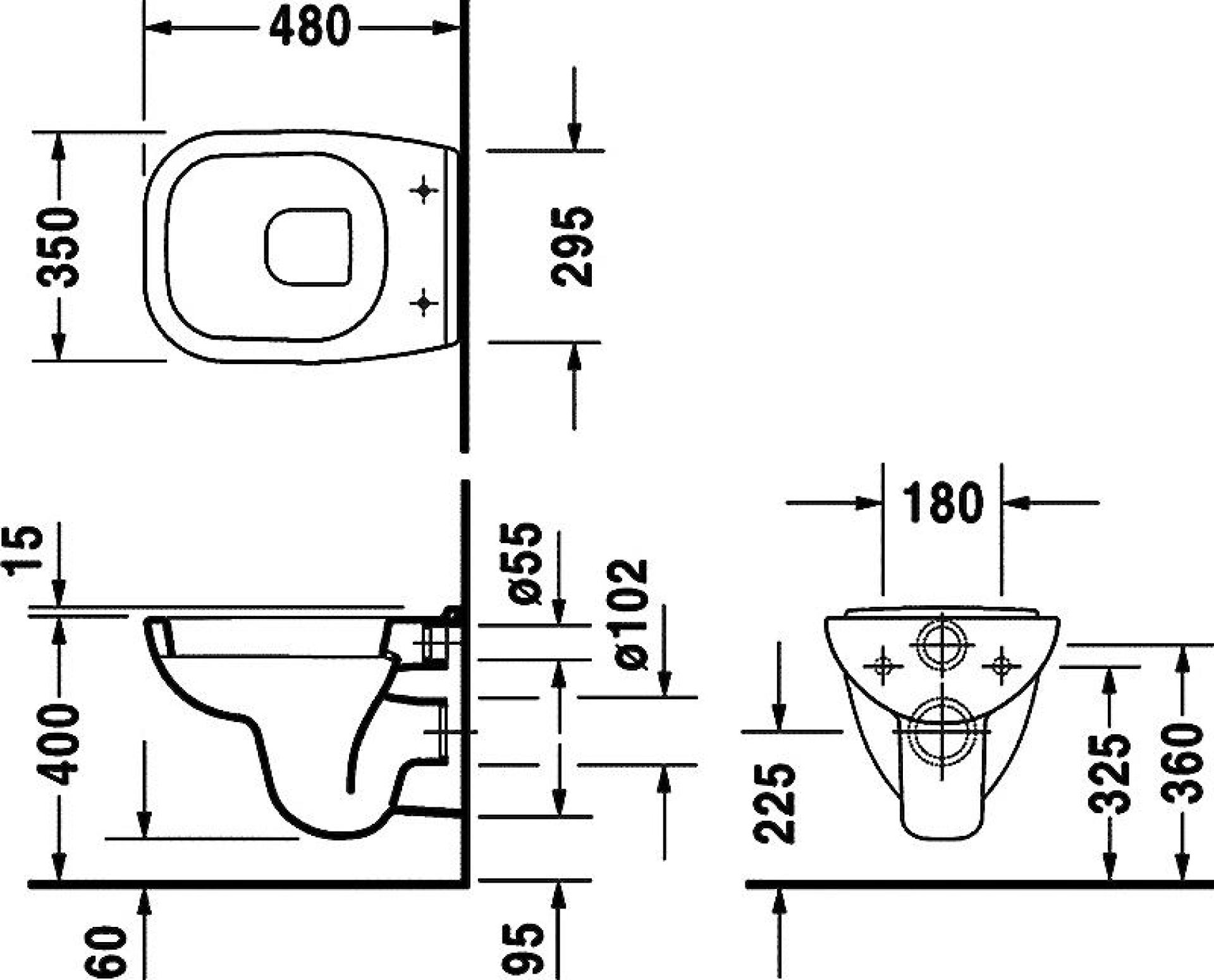 Унитаз подвесной Duravit D-Code 22110900002 - duravit shop