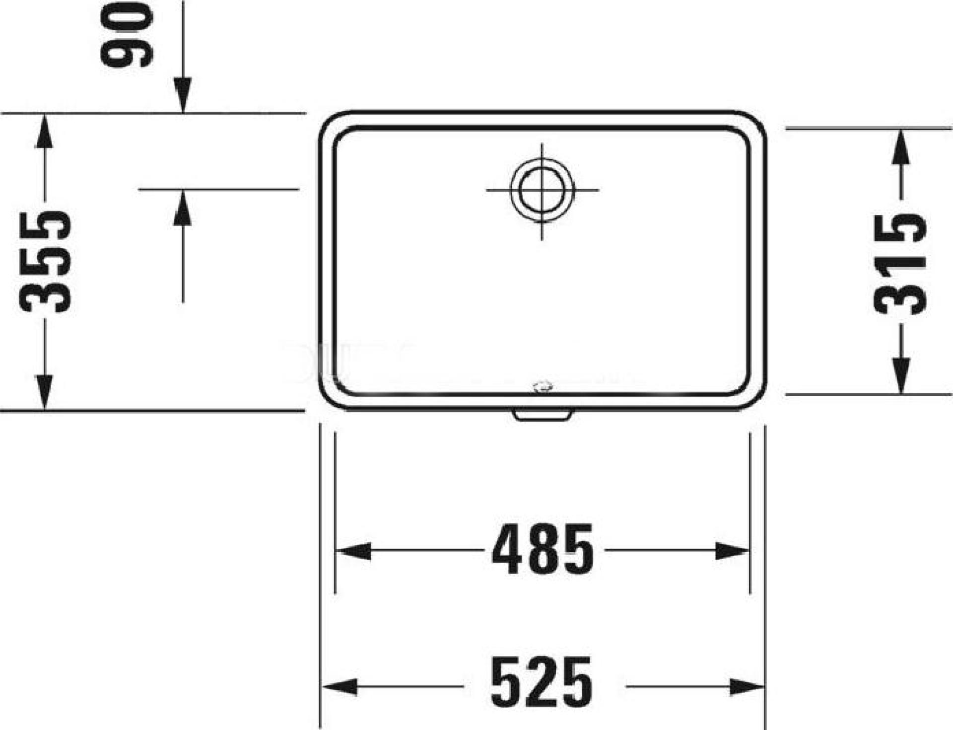 Раковина Duravit Viu 0330480000 48,5 - duravit shop