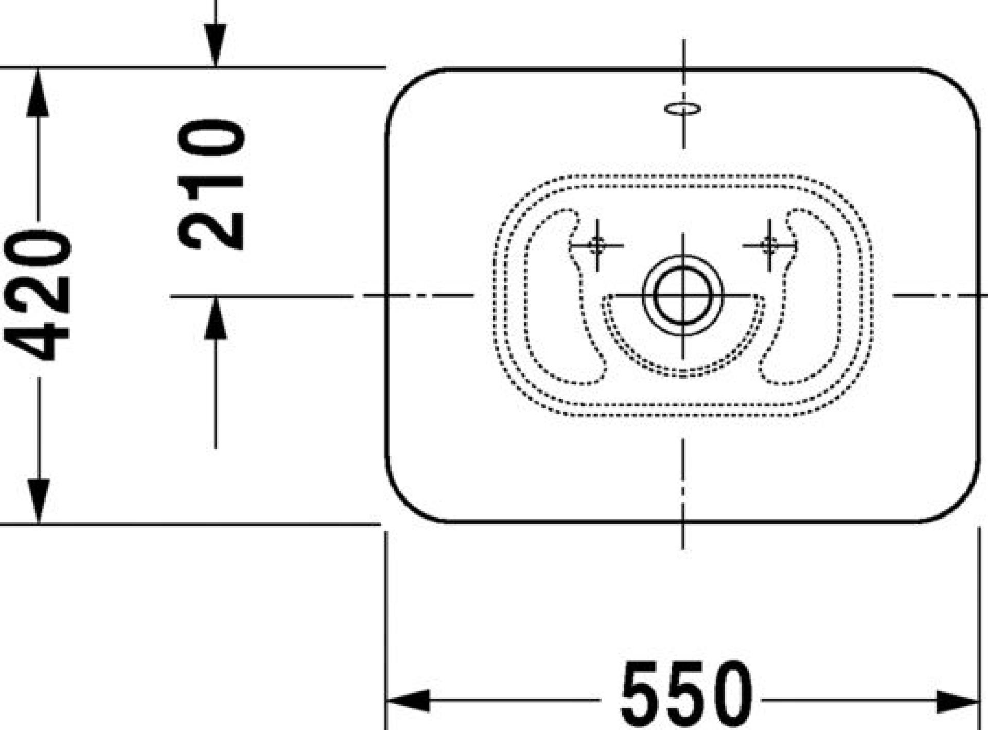 Раковина Duravit Bacino 0334520000 - duravit shop