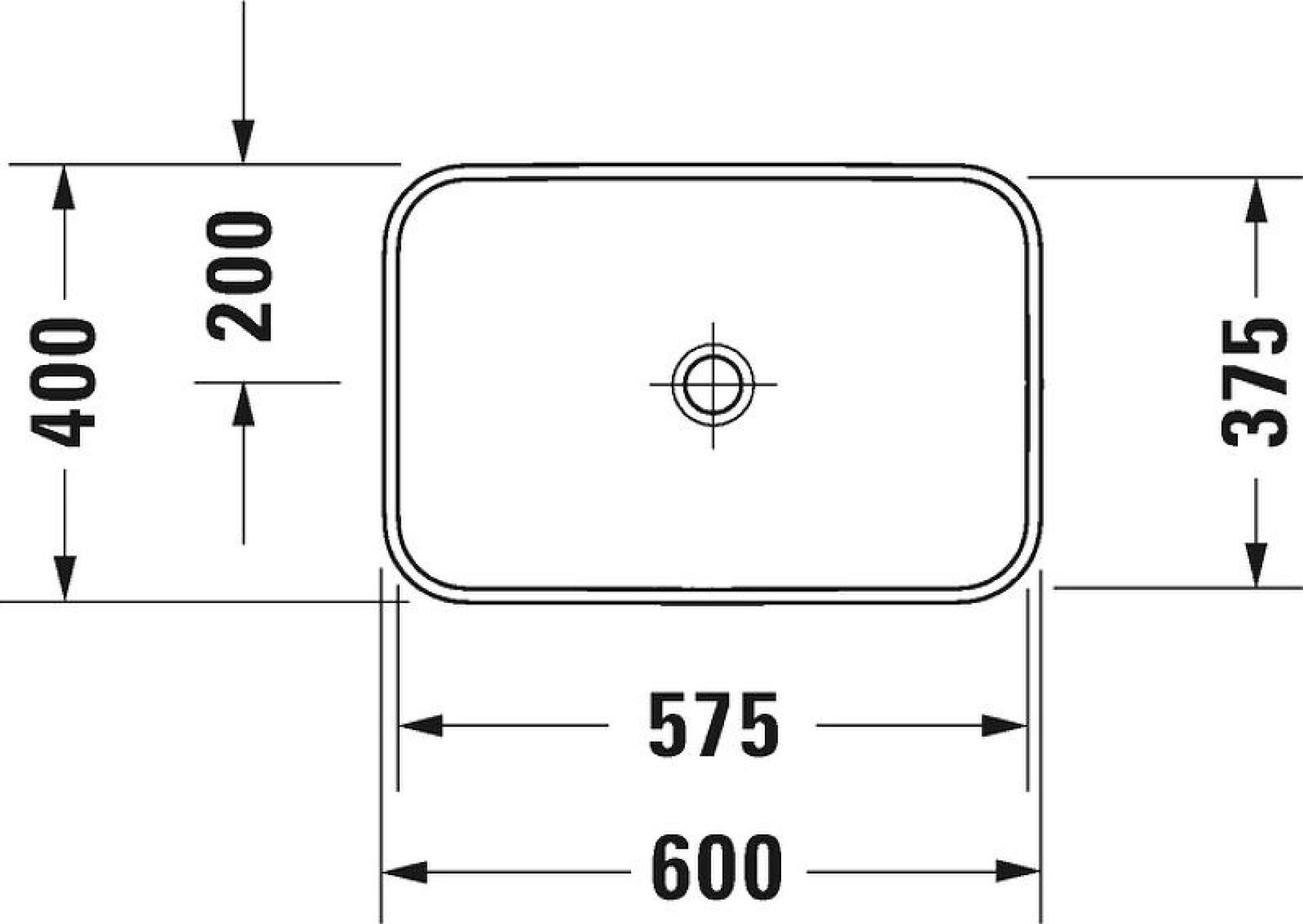 Раковина Duravit Happy D.2 Plus 60 2359606100, антрацит матовый/белый - duravit shop