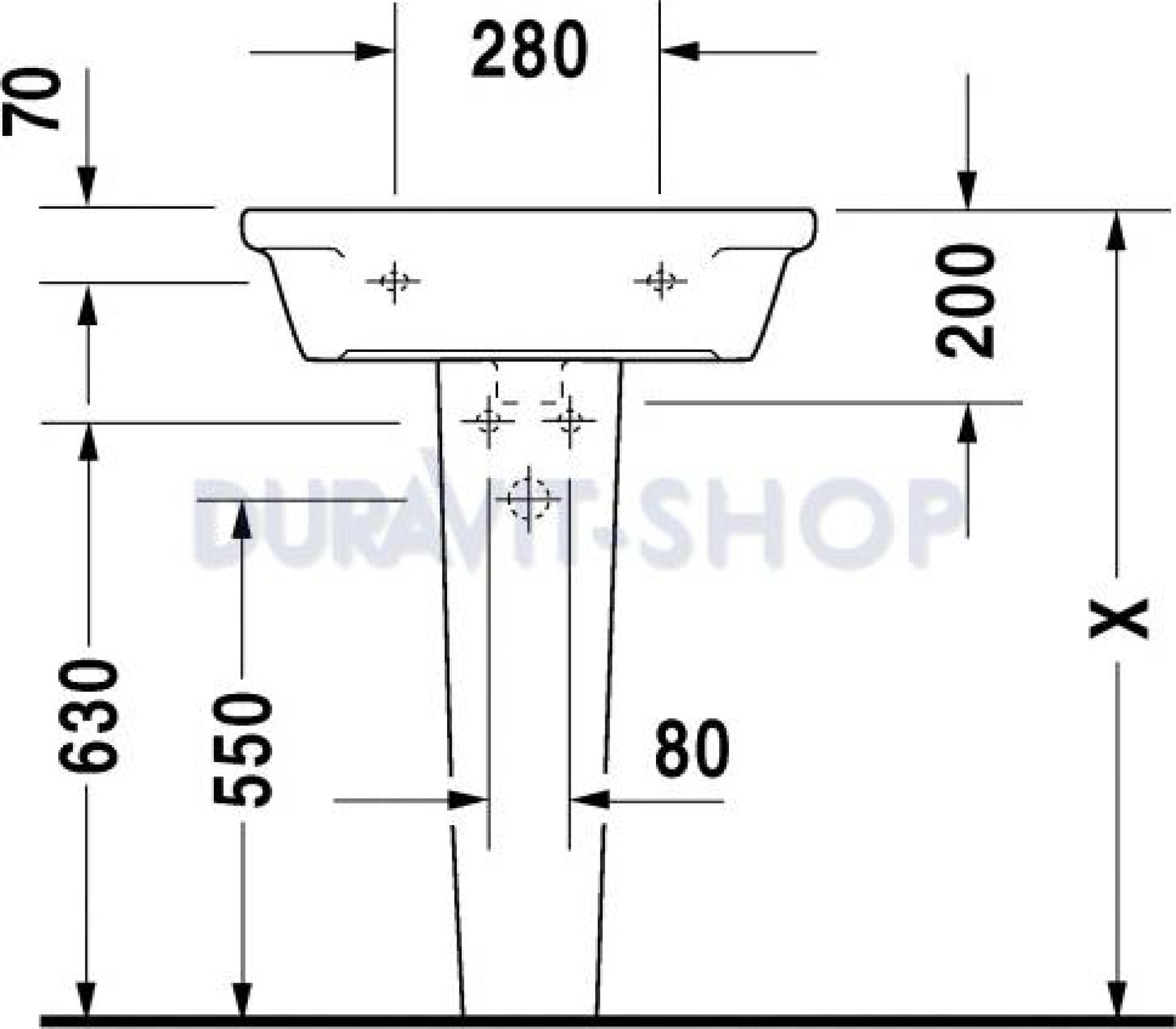 Раковина 60x50 Duravit Starck-2 0411600000 - duravit shop