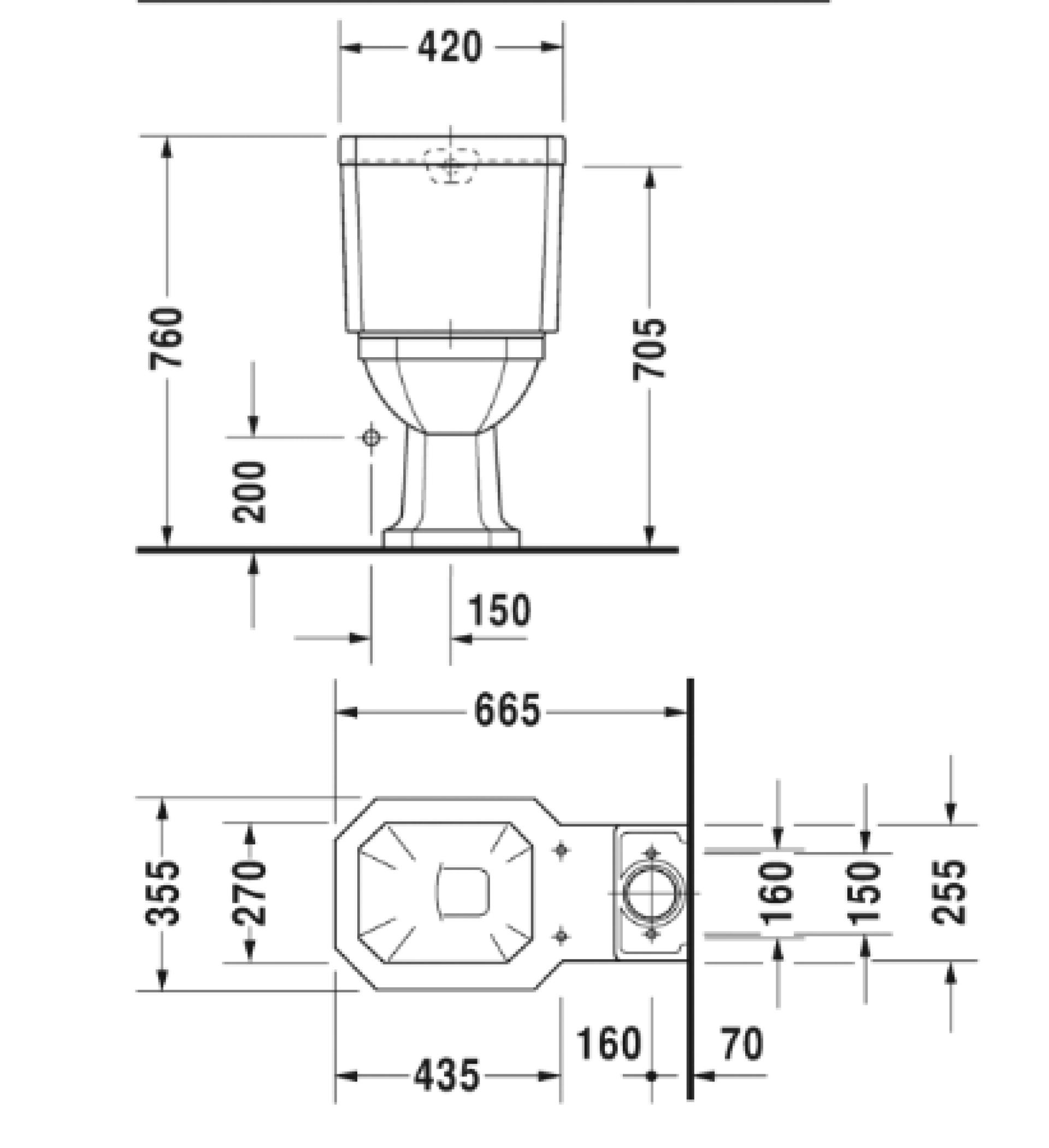 Чаша унитаза Duravit 1930 02270100001 - duravit shop