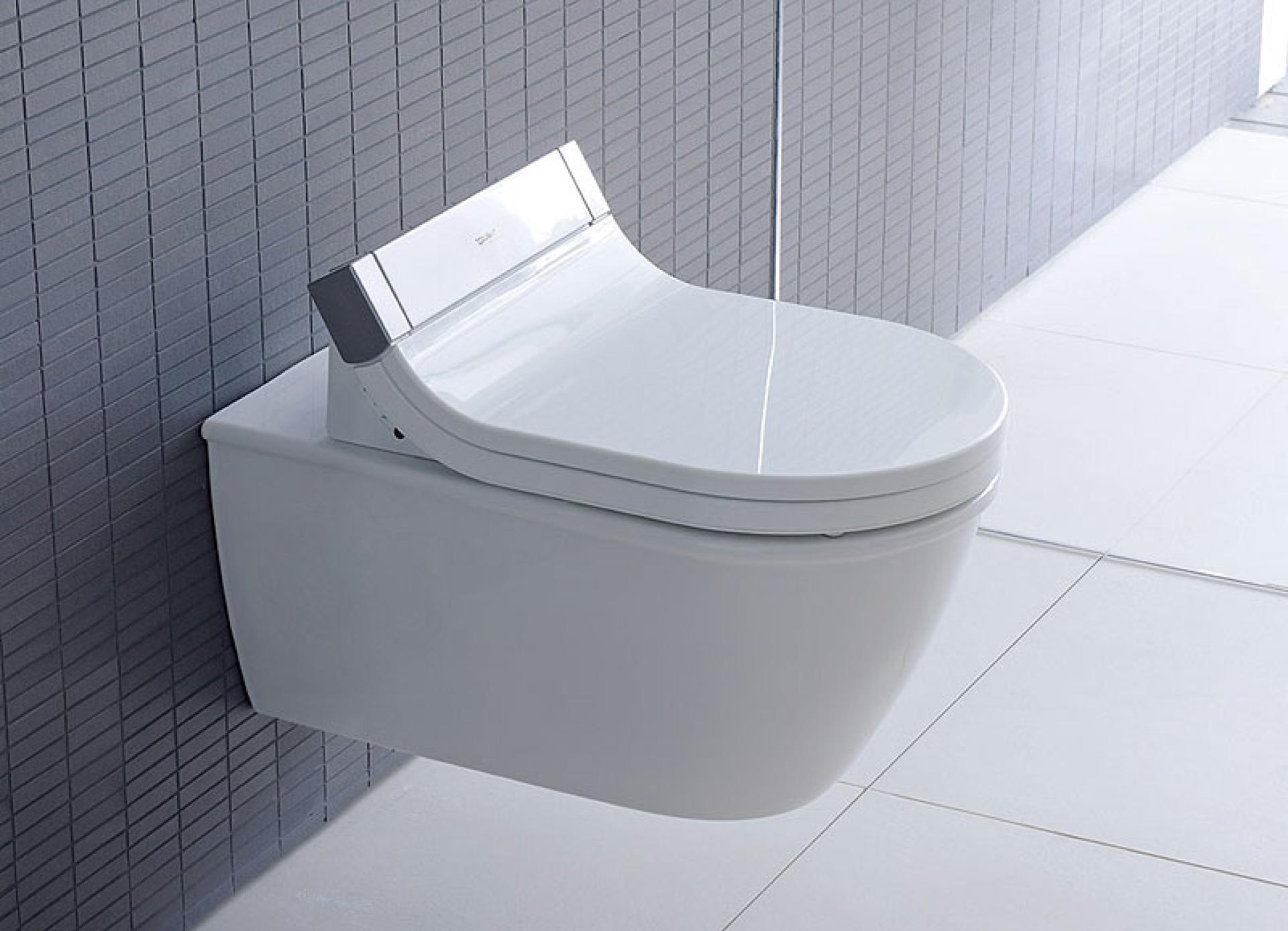 Крышка-сиденье Duravit Starck SensoWash 610001 002000300 с микролифтом петли хром функция биде - duravit shop